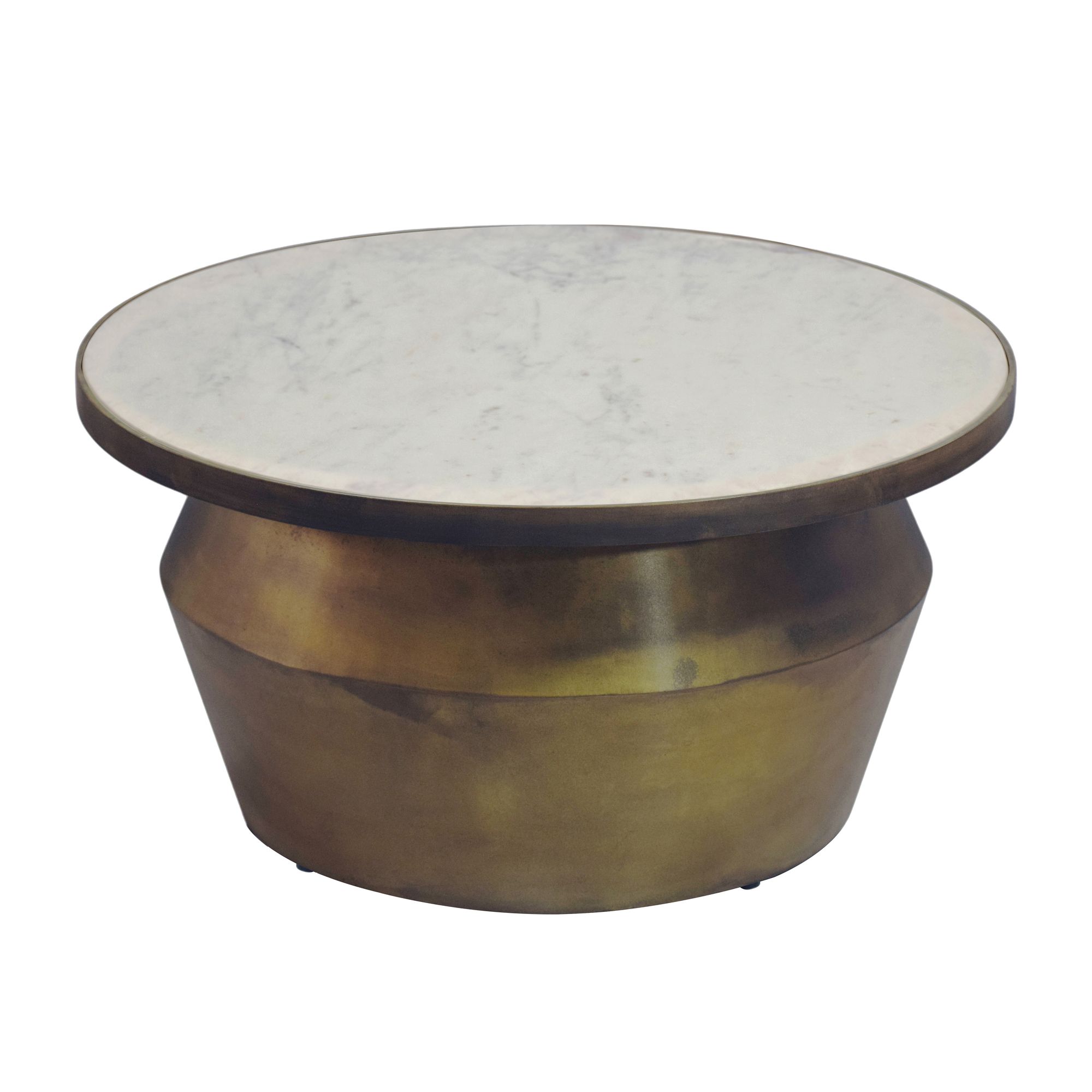 Couchtisch Sistranda Marmor Weiß Höhe 31 cm
