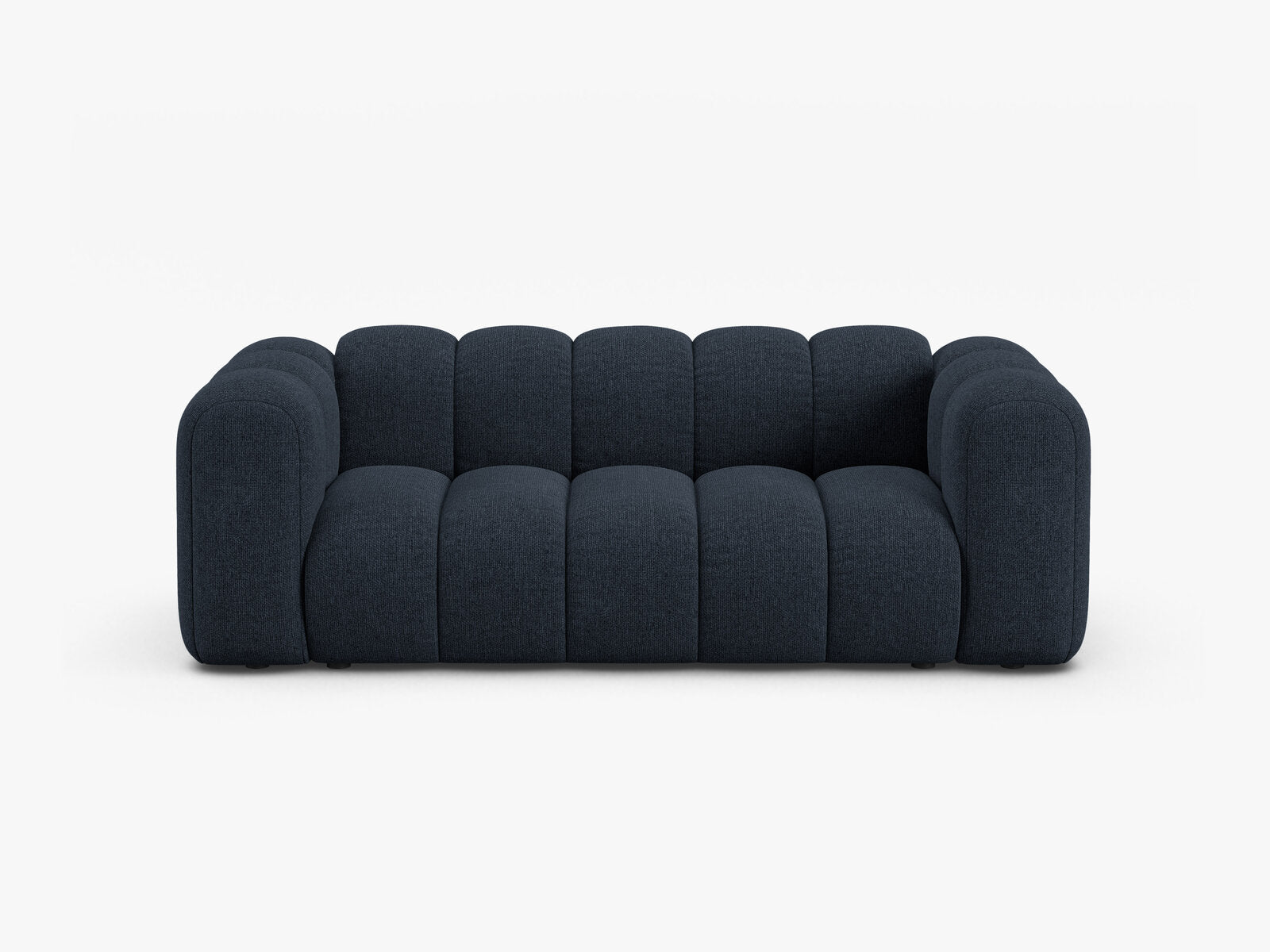 Micadoni Sofa Lupine 2-Sitzer Chenille Eden Marineblau