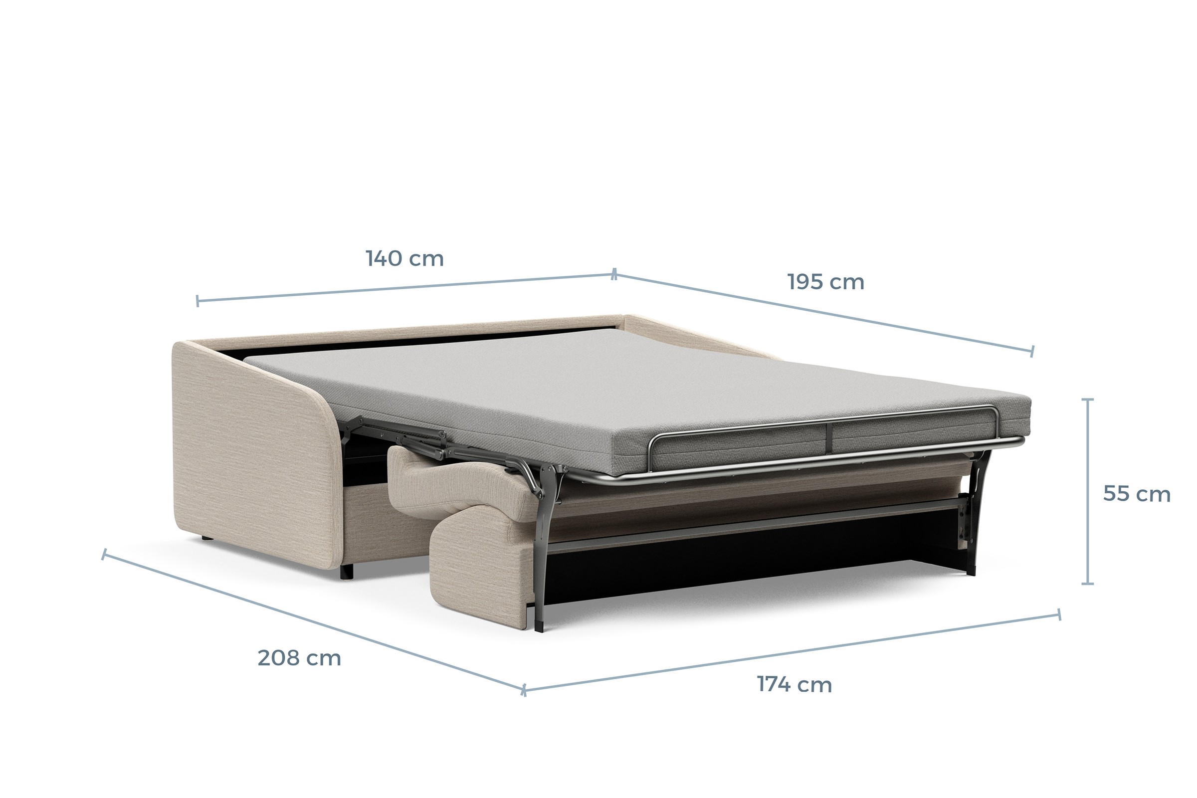 Schlafsofa Eivor mit Memory-Matratze