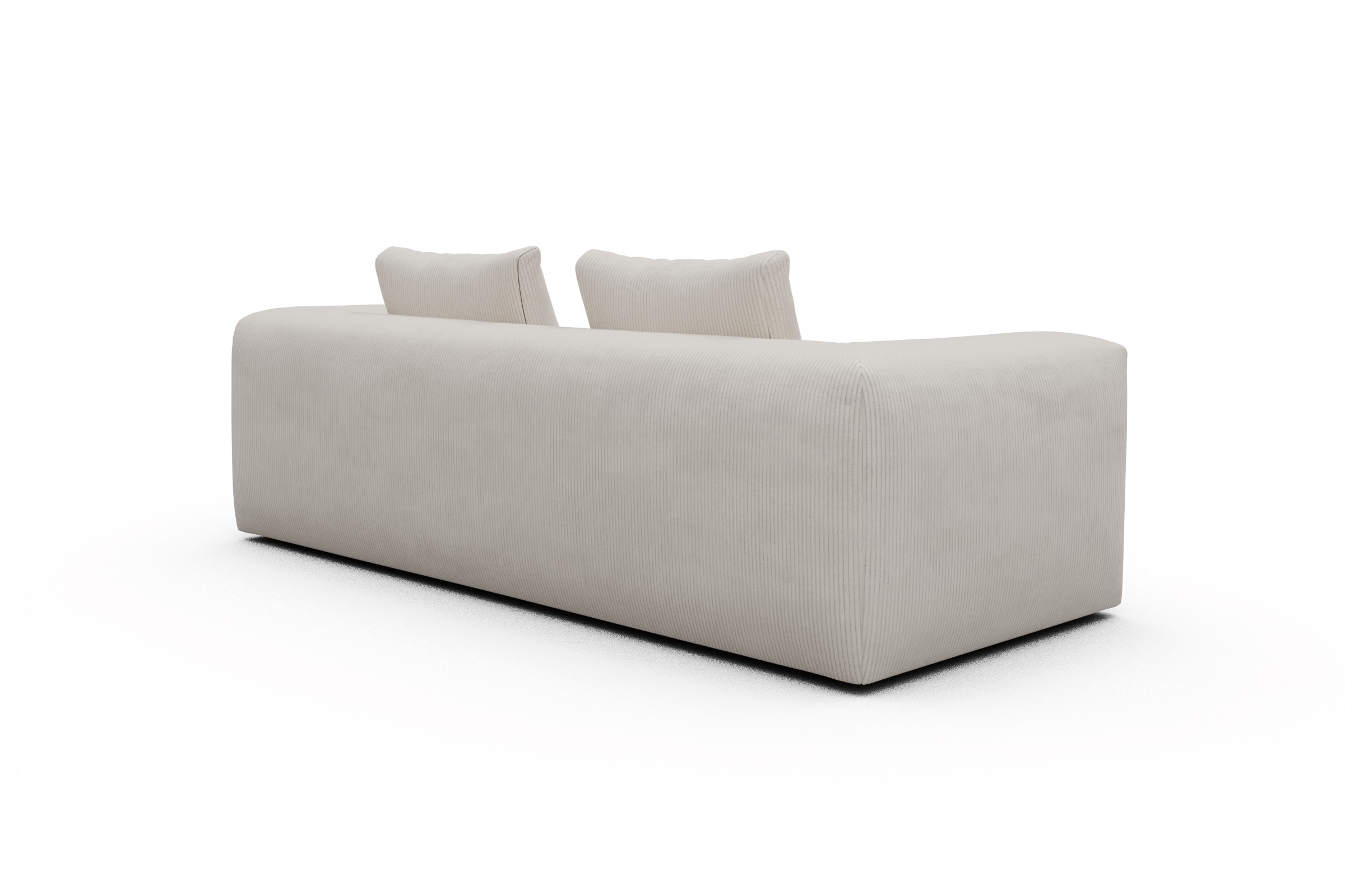 Sofa Fred 3-Sitzer Corduroy-Ivory
