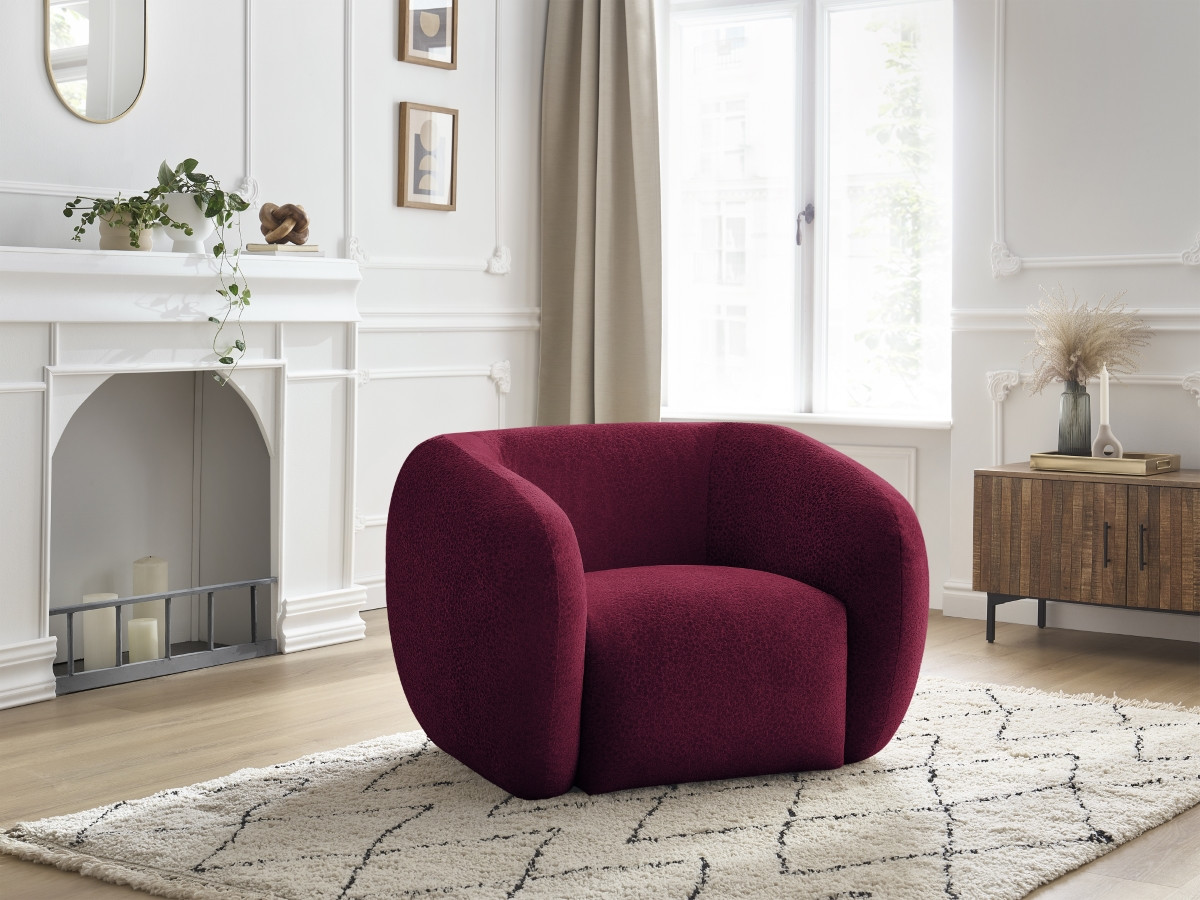 Bobochic Celine Sessel Strukturstoff Rot