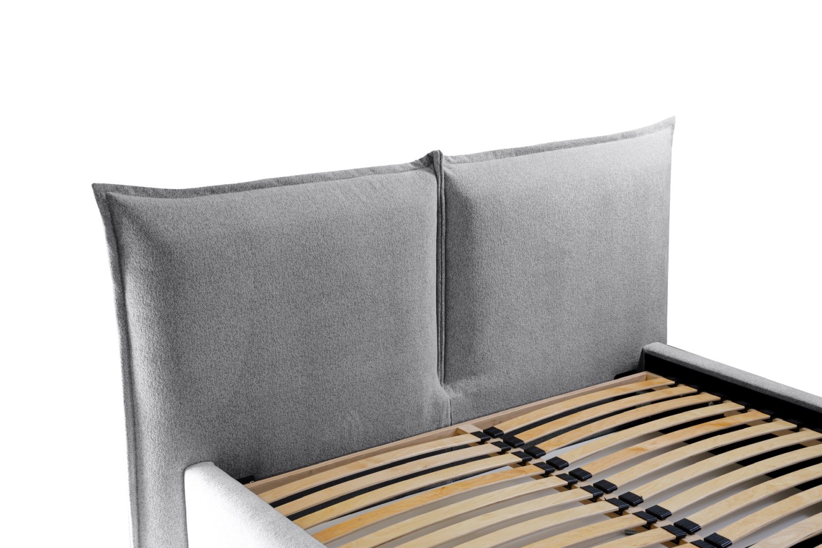 Polsterbett Verona Flachgewebe 140x200 mit Metallrahmen Raven 13