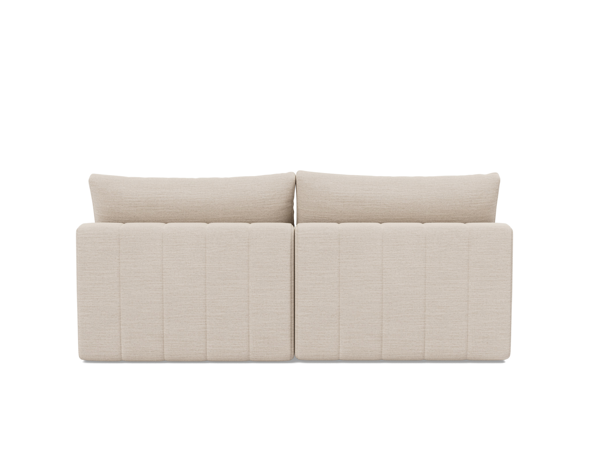 Schlafsofa Akello mit Chaiselongue Webstoff Blida 612-Sand-Grey