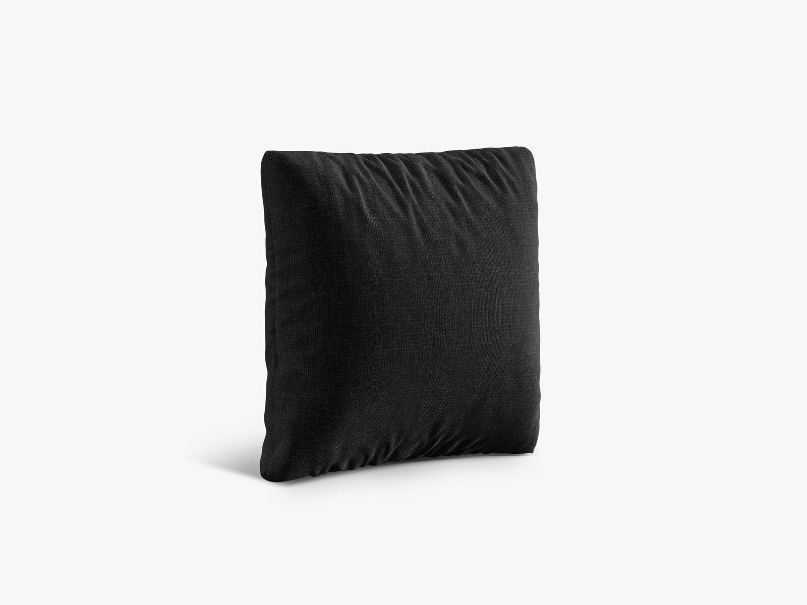 Micadoni Kissen Nuria Strukturierter Stoff Schwarz 50x50x19