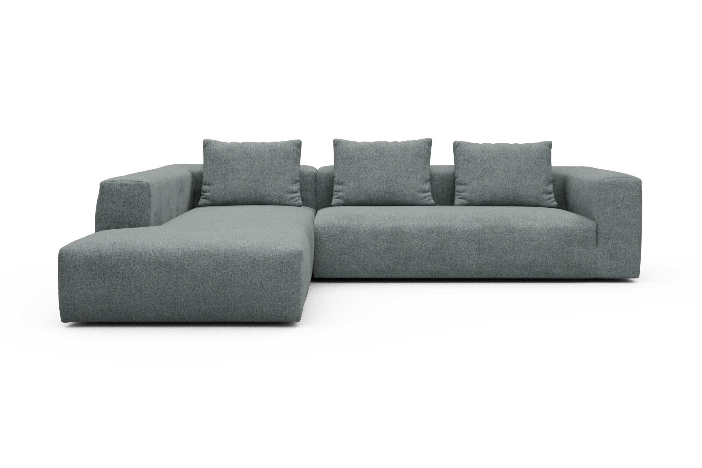 Skandi Home Ecksofa Fred Relax-Ecke links mit 2,5-Sitzer Casone-Light-Mixed-Green moebelfaktor