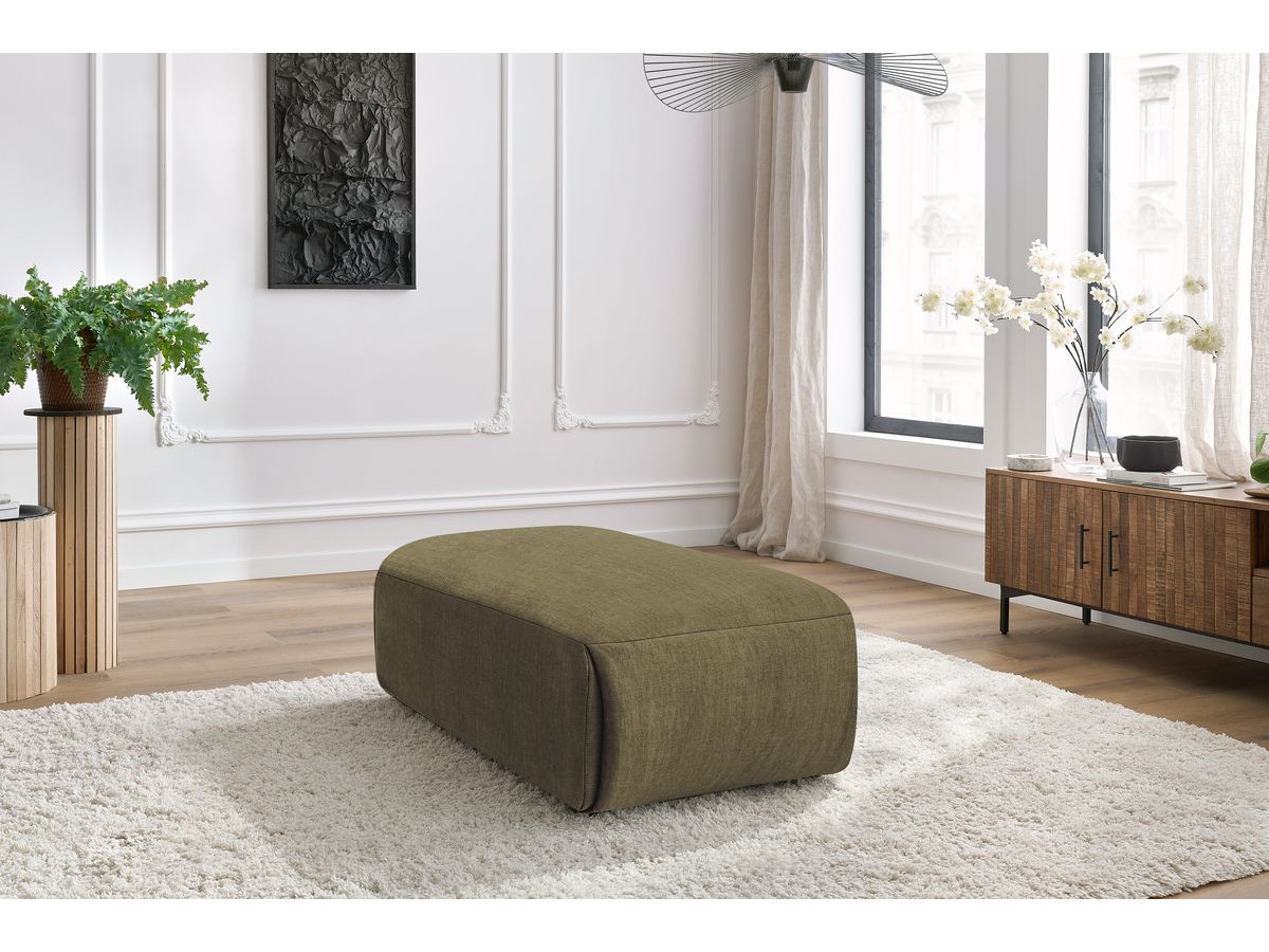 Bobochic Jeanne Pouf 66 × 117 cm Samt Grün