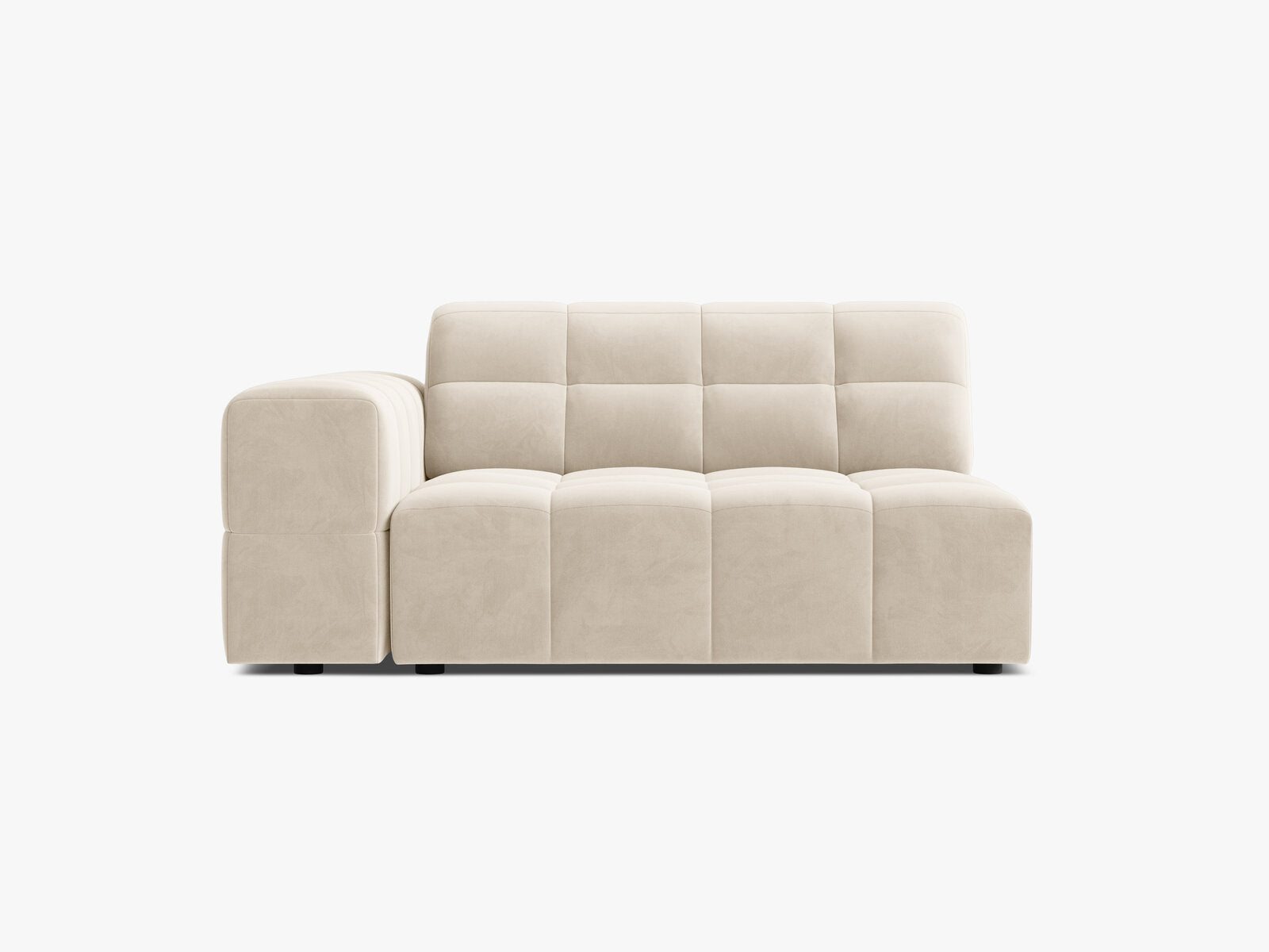 Micadoni Jennifer Sofamodul XL Links Samt Bluvel Helles Beige