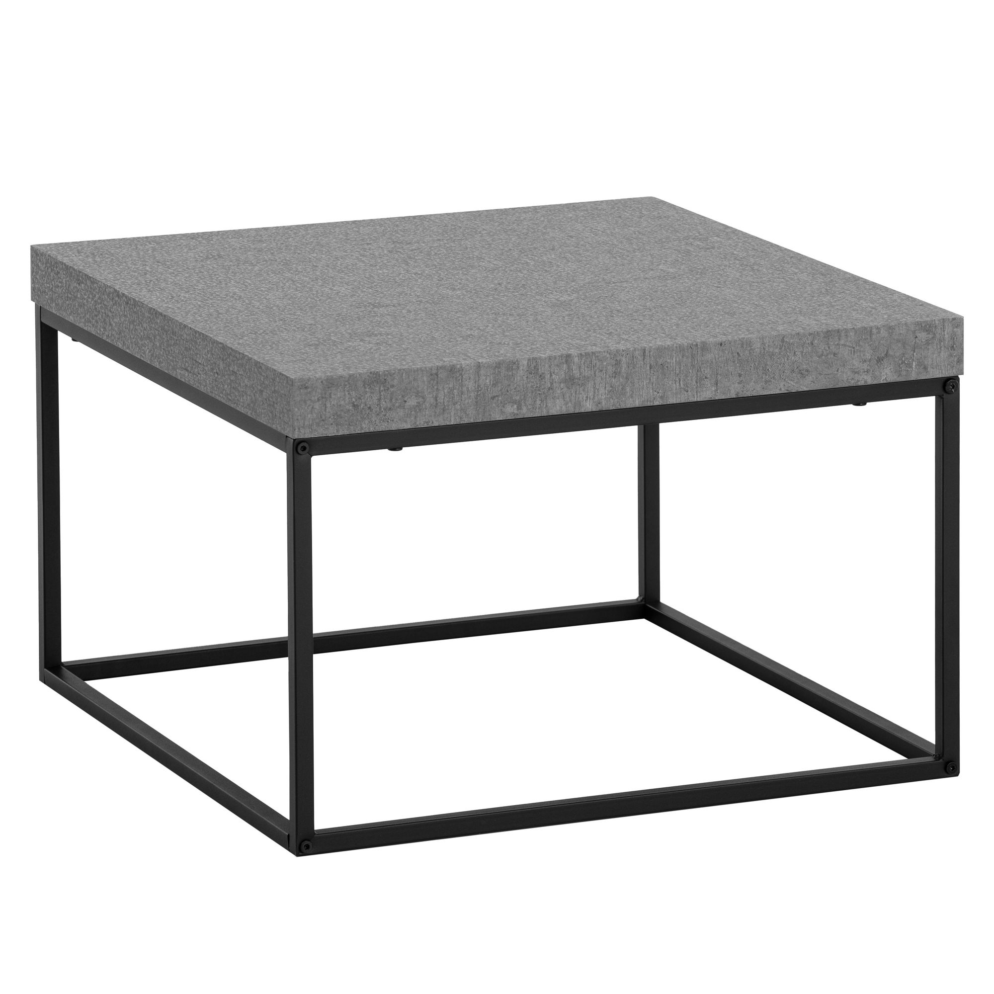 Couchtisch Flekke Grau Betonoptik 60 × 60 cm