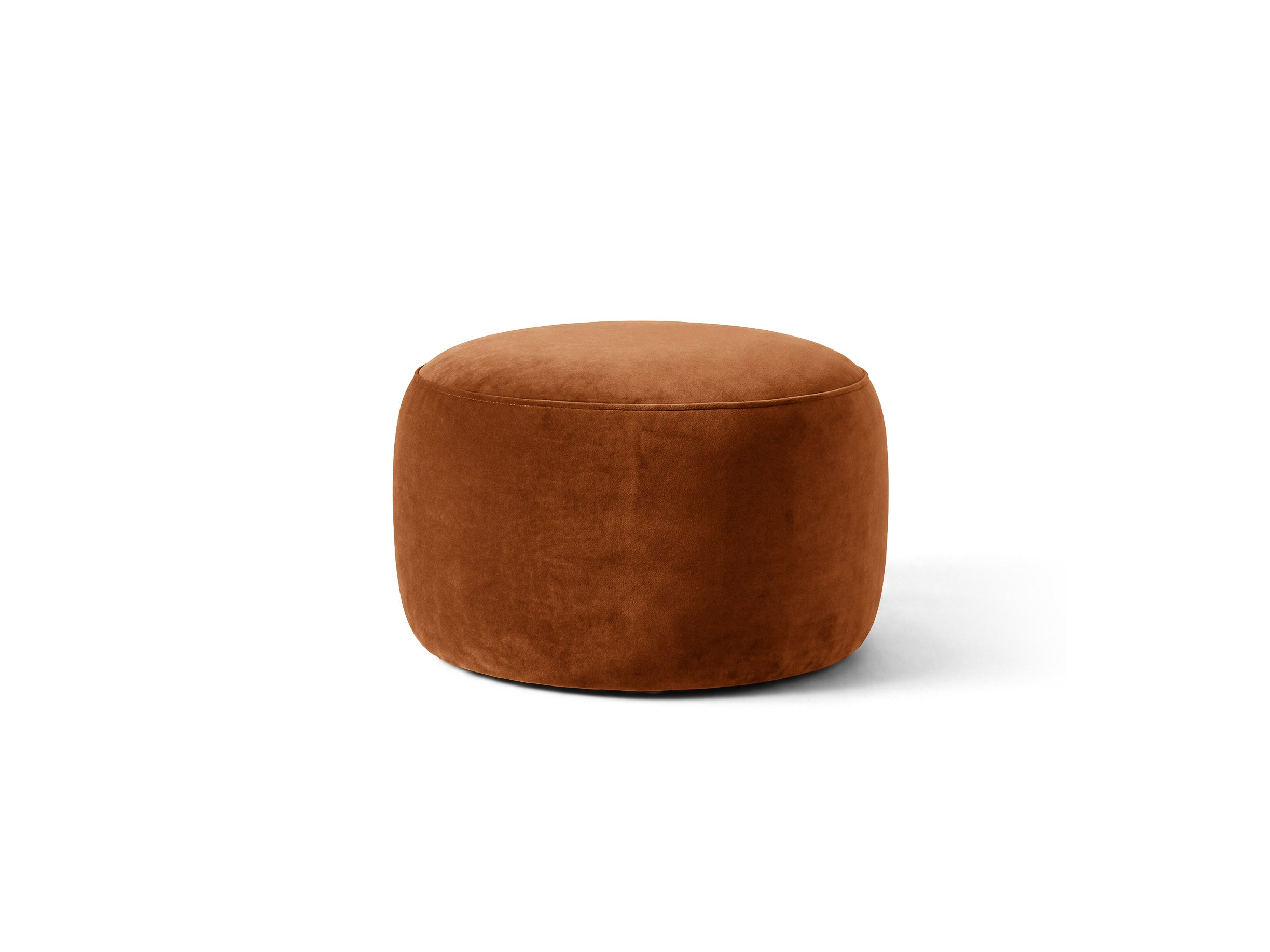 Micadoni Amalta Pouf Samt Salvador Terrakotta