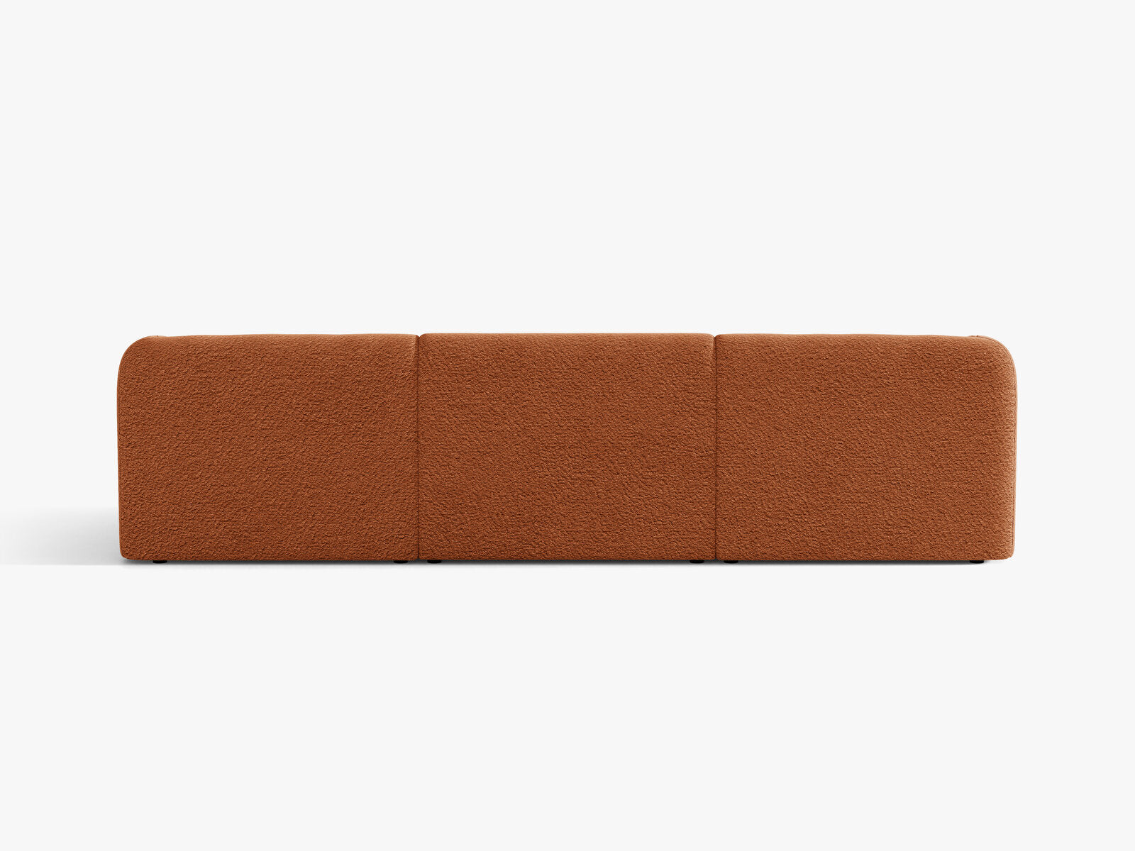 Micadoni Sofa Miley 3-Sitzer Boucle Baloo Terrakotta
