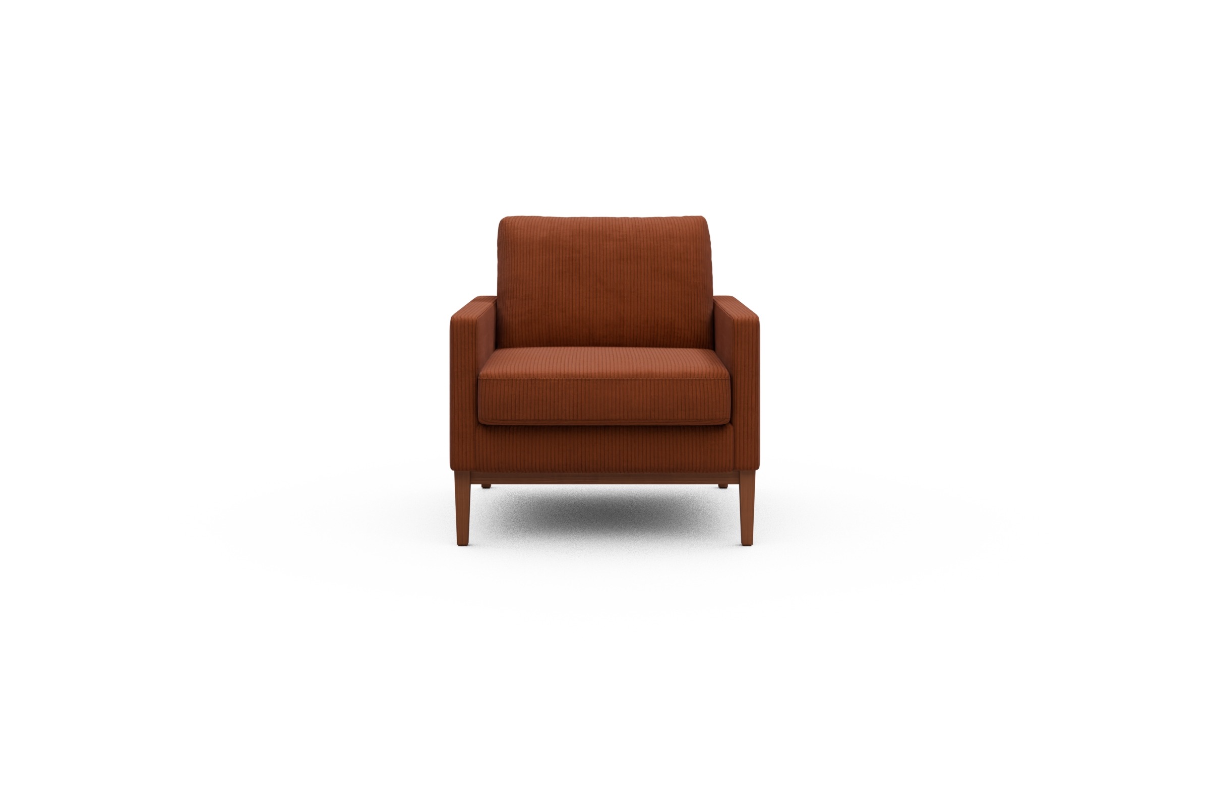 Skandi Home Sessel Bodo Corduroy-Burnt-Orange moebelfaktor
