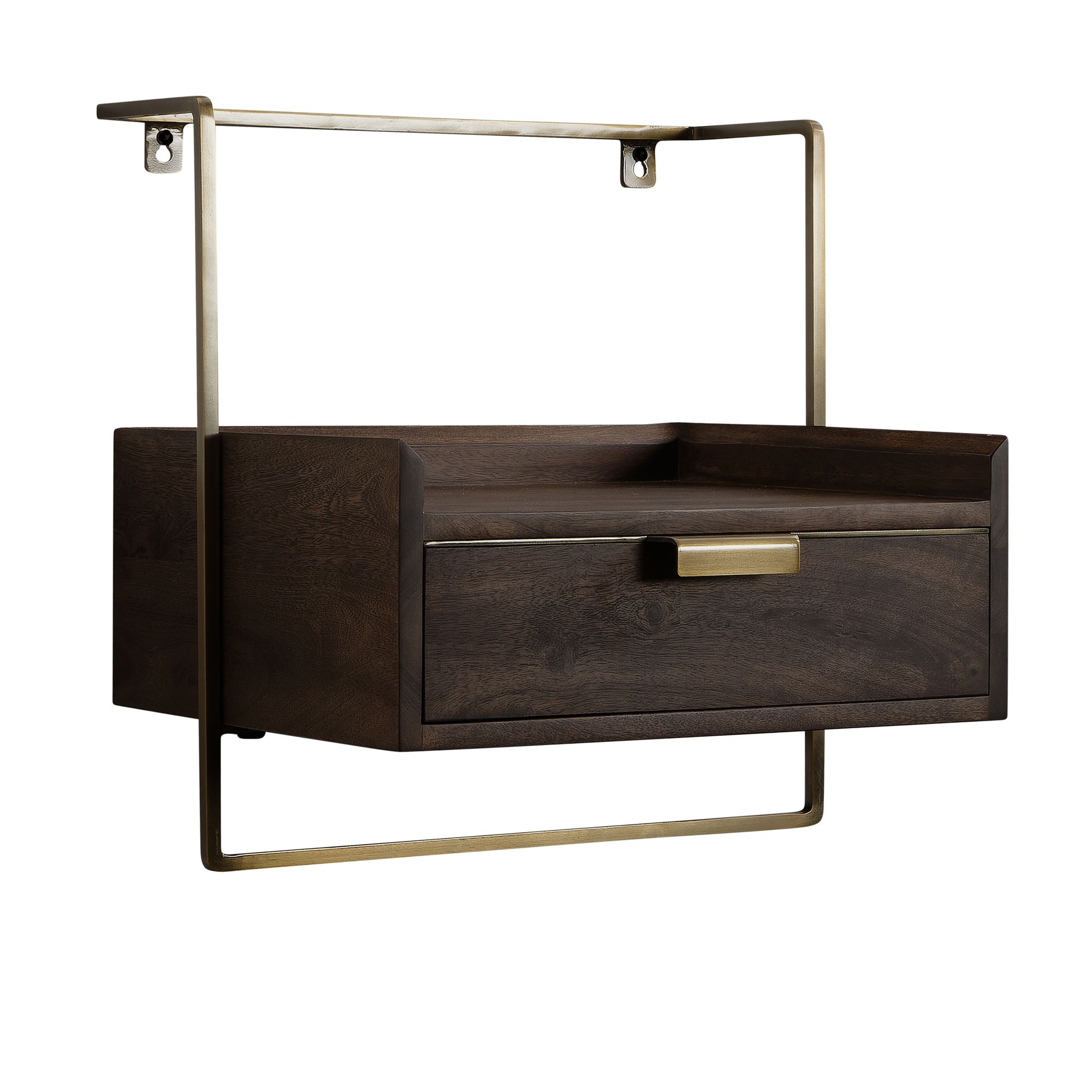 Nachttisch Bjorli Massivholz Braun 44 × 35 × 45 cm