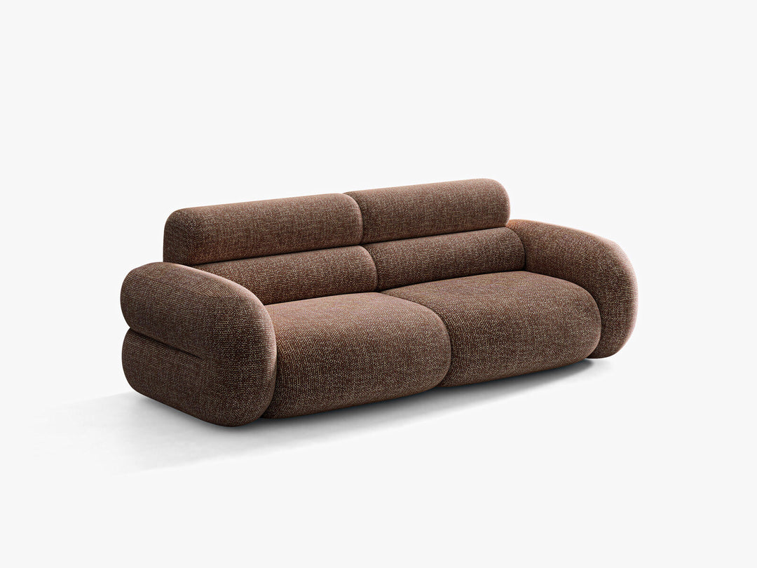 Micadoni Neo Sofa 3-Sitzer Chenille SILENCIO Braun
