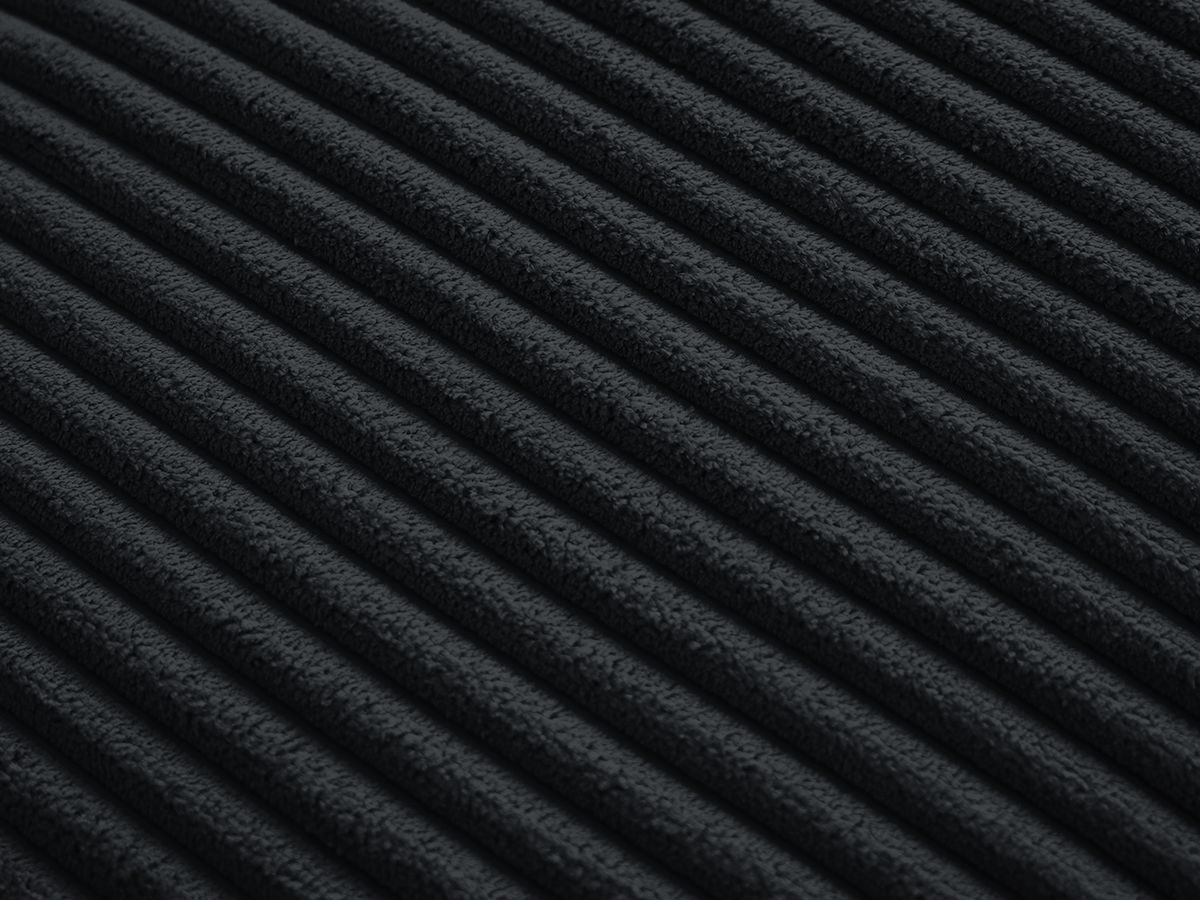 Bobochic Chelsea Pouf Breitcord weich Schwarz