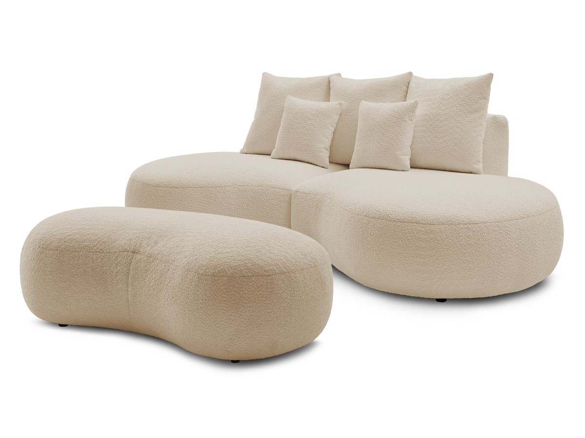 Bobochic Saint-germain Sofa 5-Sitzer mit Pouf