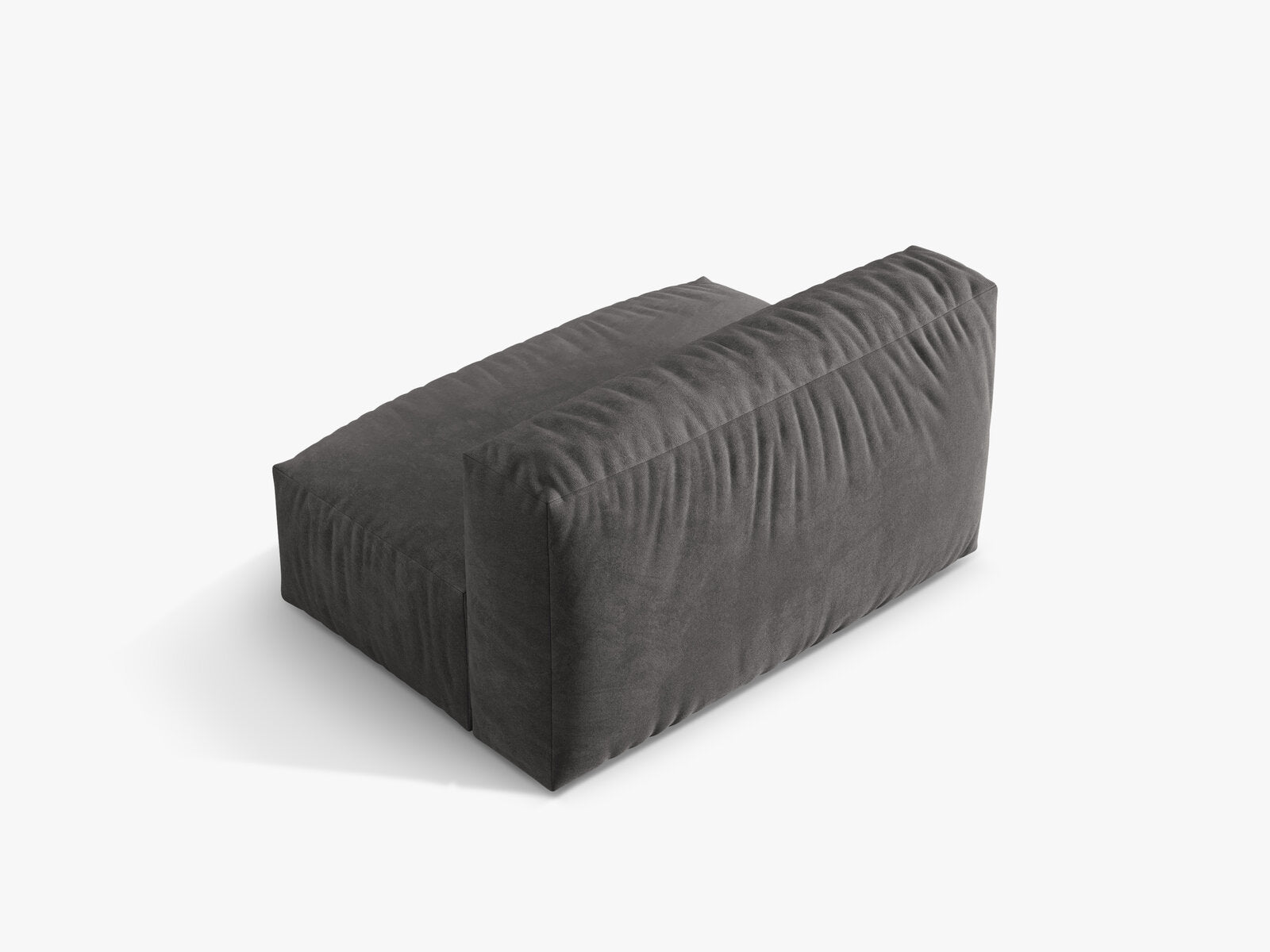 Micadoni Modul Martina 1-Sitzer Groß Samt Vogue Grau