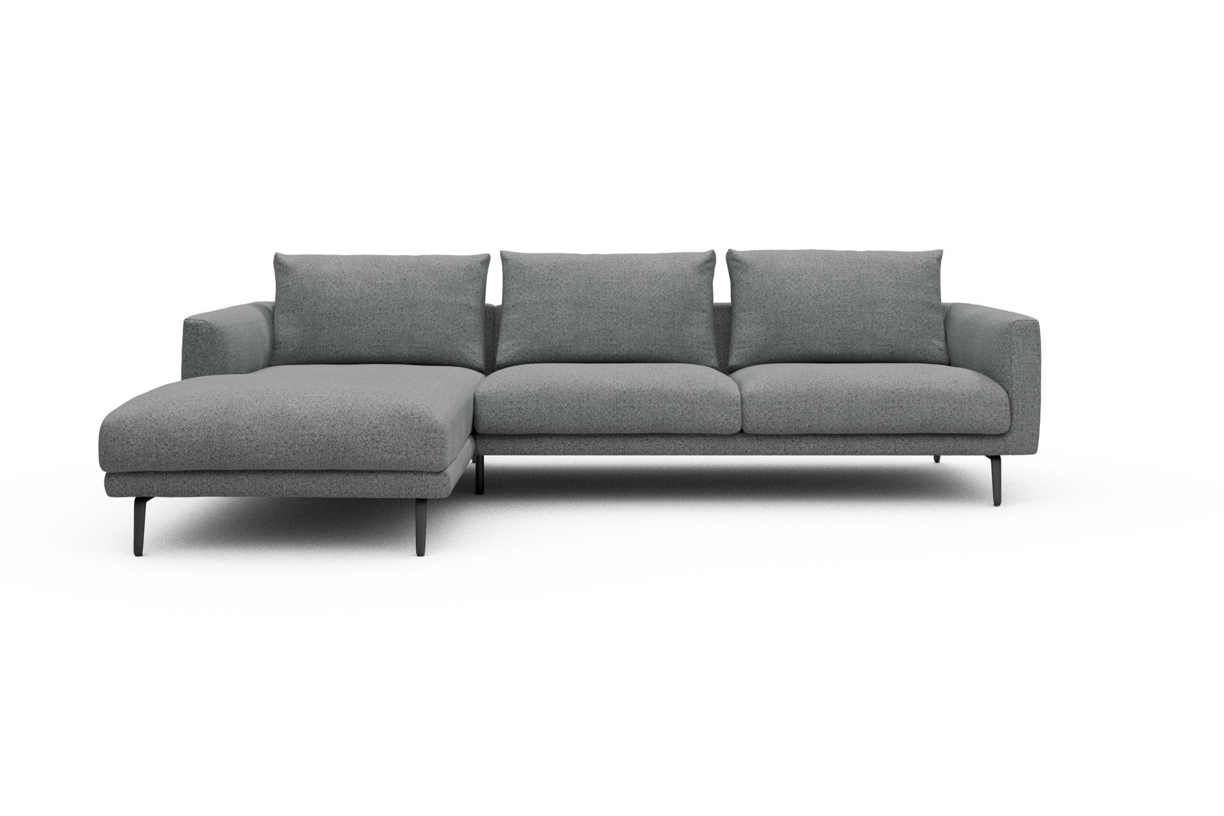 Skandi Home Ecksofa Karl Chaiselongue links mit 2,5-Sitzer Aivi-Gravet-Grey moebelfaktor