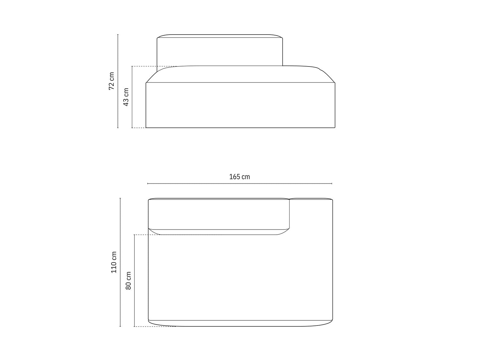 Micadoni Modul Nuria 3-Sitzer Samt Paris Beige Links