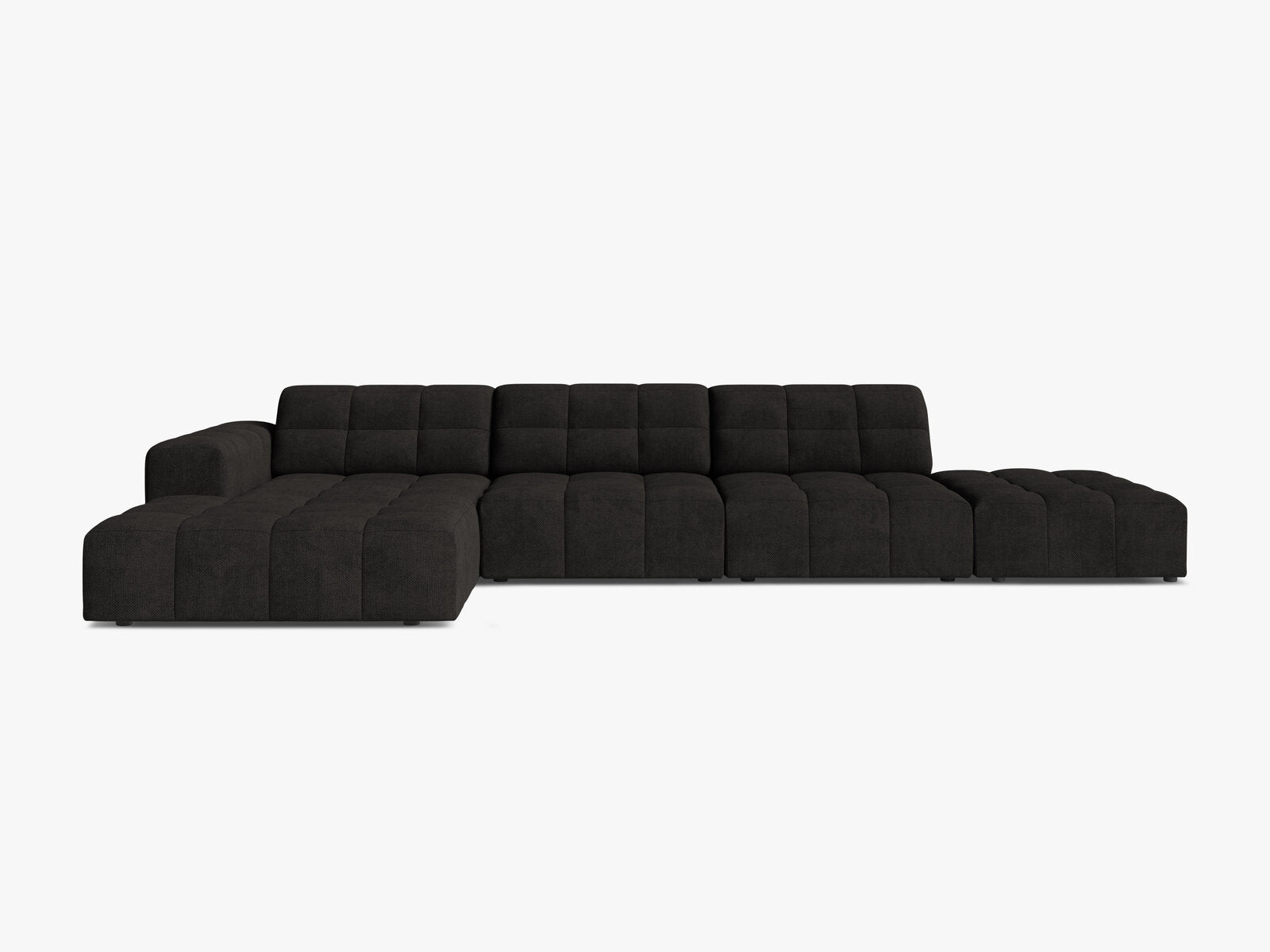 Micadoni Ecksofa Jennifer 5-Sitzer Links Chenille Eden Anthrazit