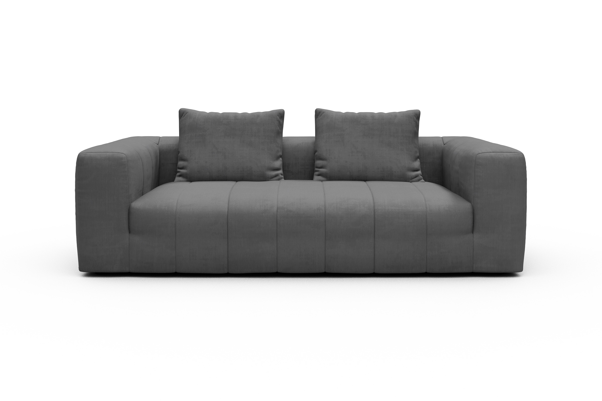 Sofa Hugo 3-Sitzer Cordufine-Grey