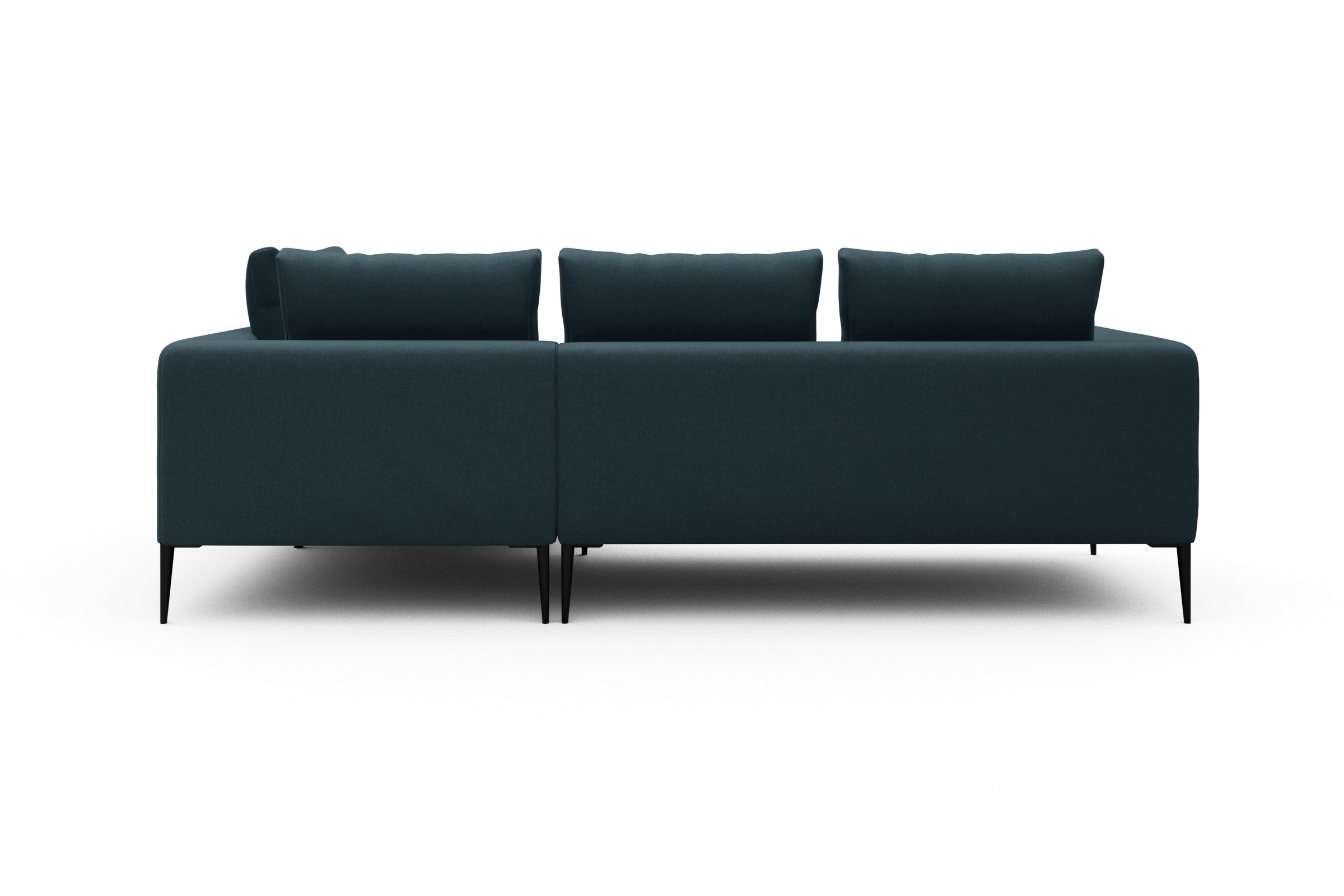 Ecksofa Paul Relax-Ecke rechts mit 2-Sitzer Satya-Indigo