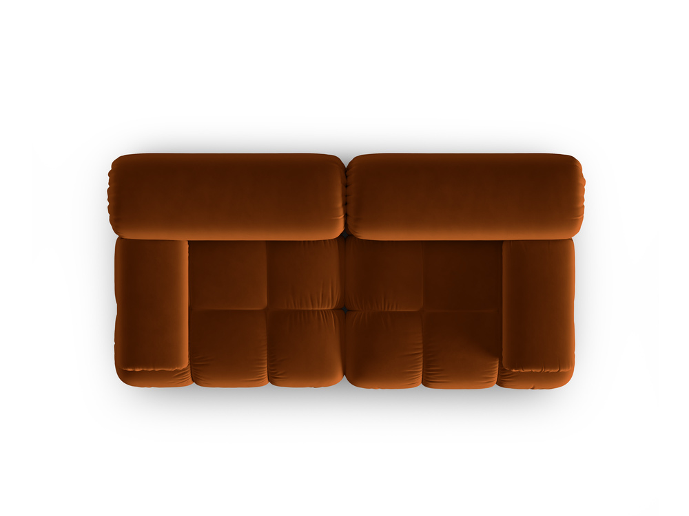 Cosmopolitan Design Sofa Cortina 2-Sitzer Samt Bluvel Terrakotta