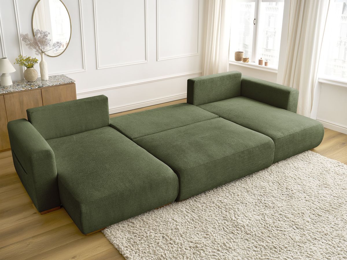 Bobochic Sidonie Wohnlandschaft Melange-Stoff Grün