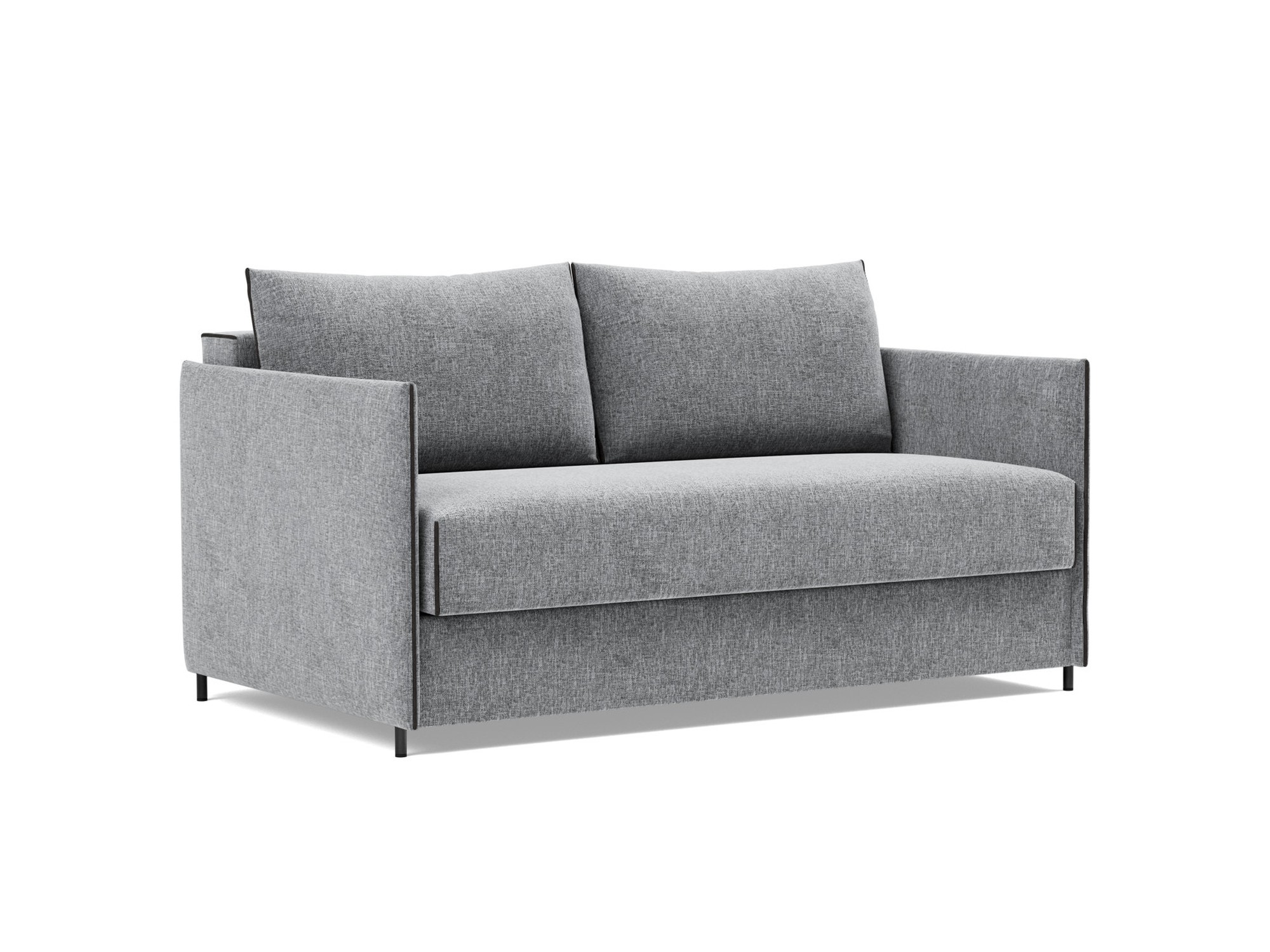 Schlafsofa Luoma Strukturierter Stoff Twist 565-Granite