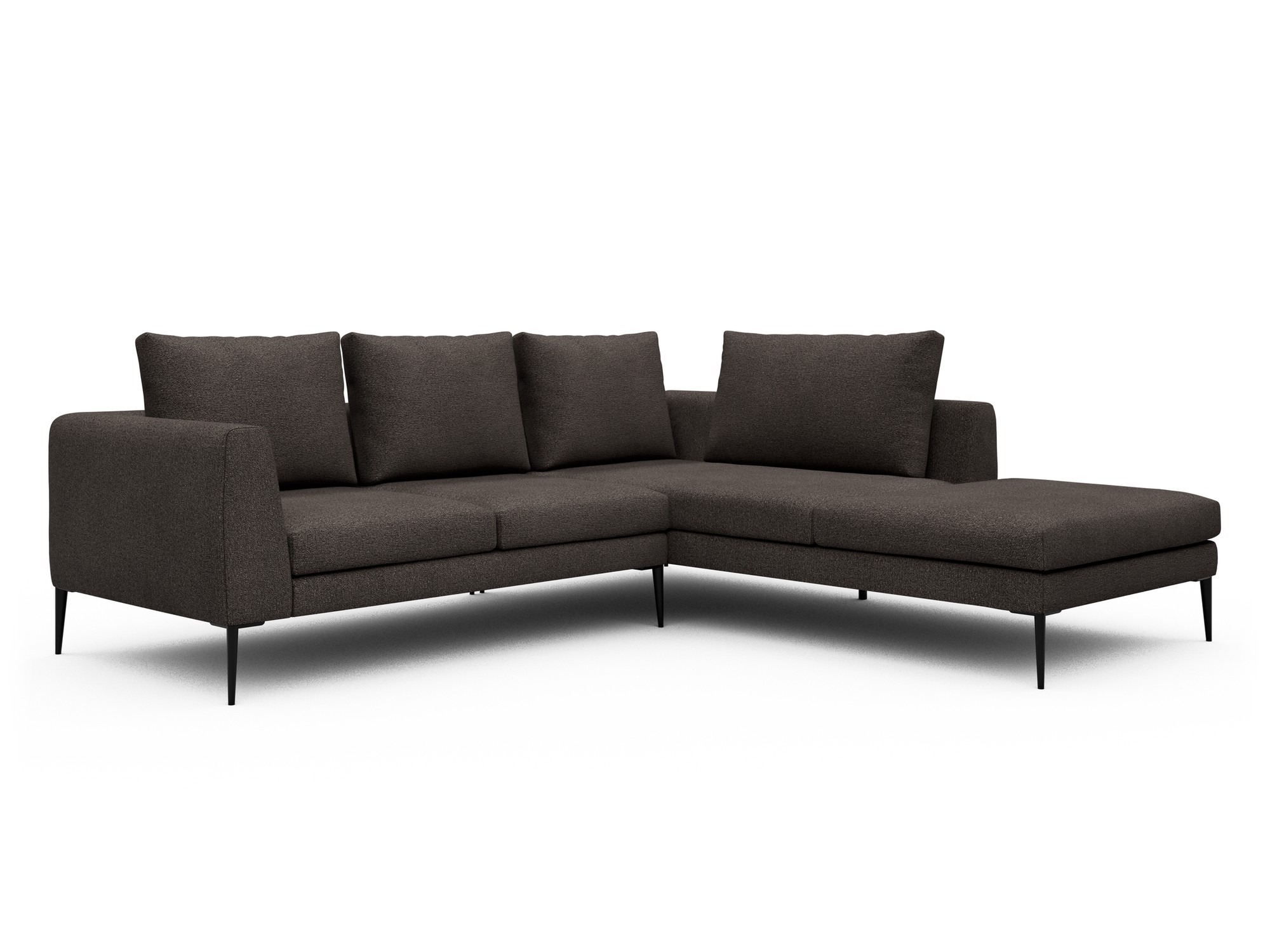 Skandi Home Ecksofa Paul Relax-Ecke rechts mit 2-Sitzer Boucle-Taupe moebelfaktor