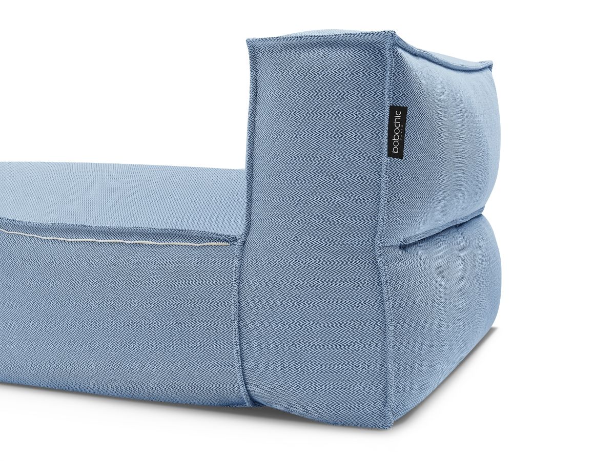 Bobochic Biarritz Méridienne-Modul Melange-Stoff Blau