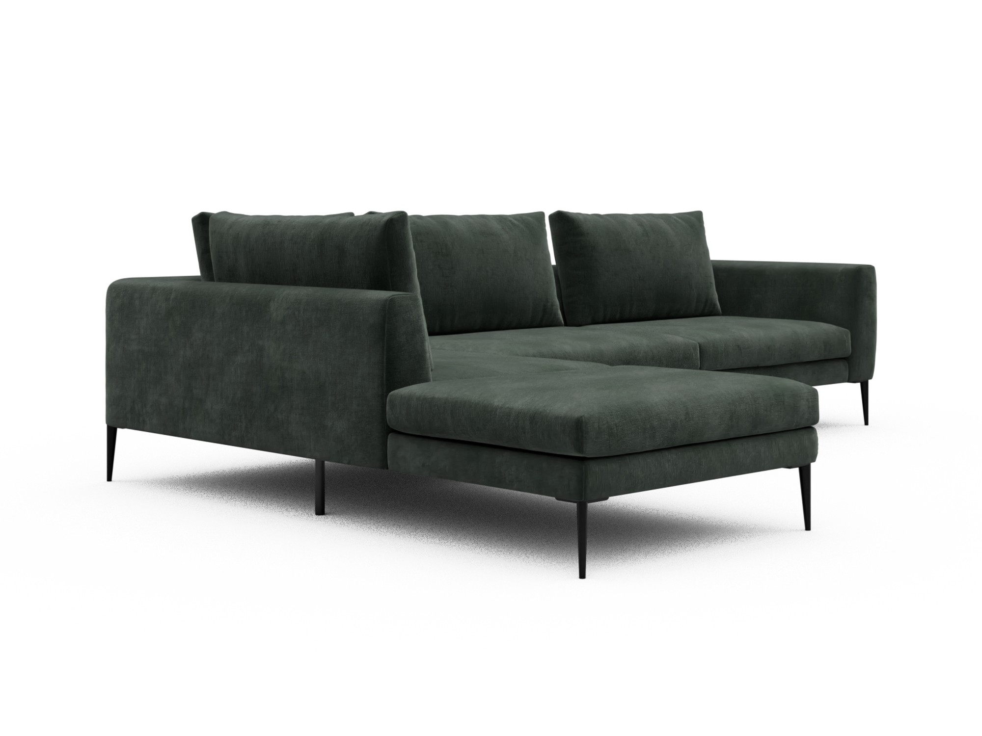 Skandi Home Ecksofa Paul Relax-Ecke links mit 3-Sitzer Smooth-Laurel-Green moebelfaktor