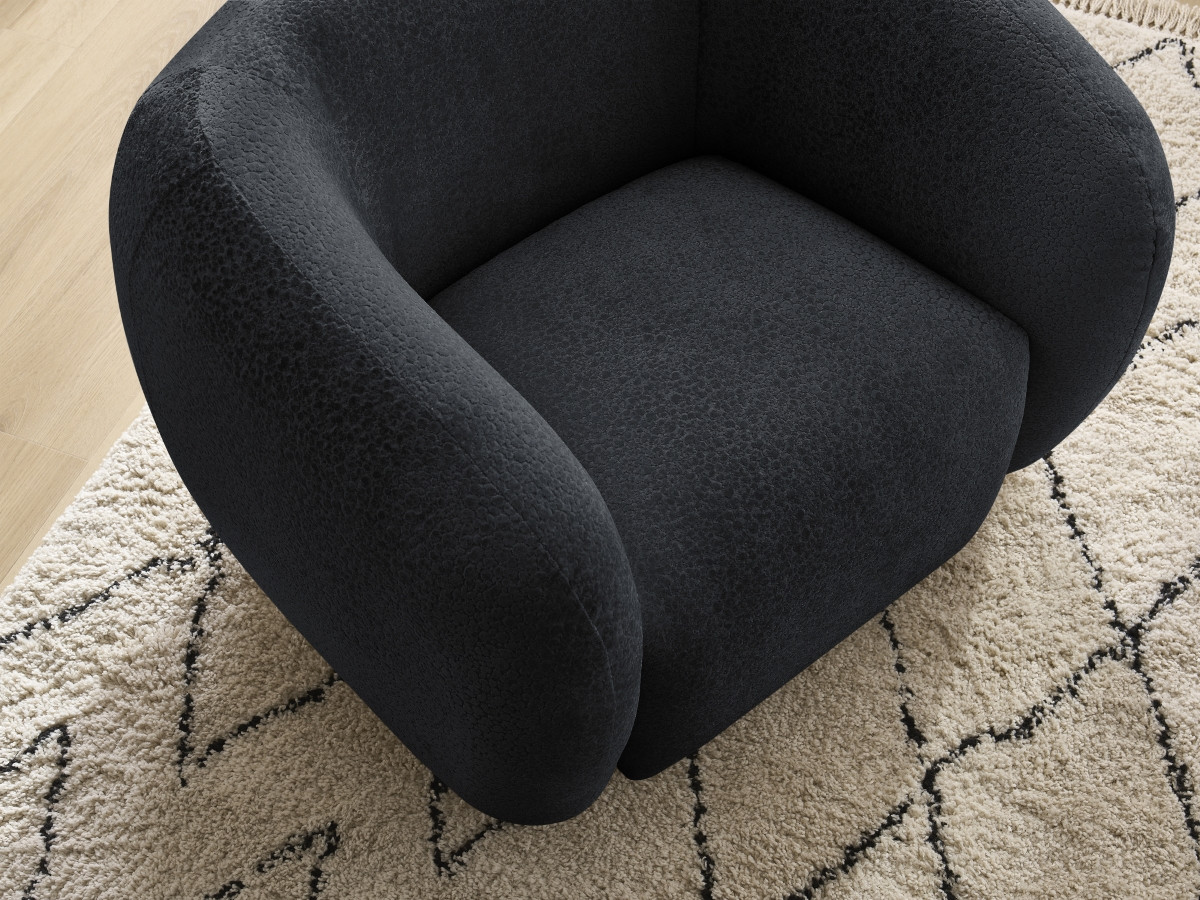 Bobochic Celine Sessel Strukturstoff Schwarz