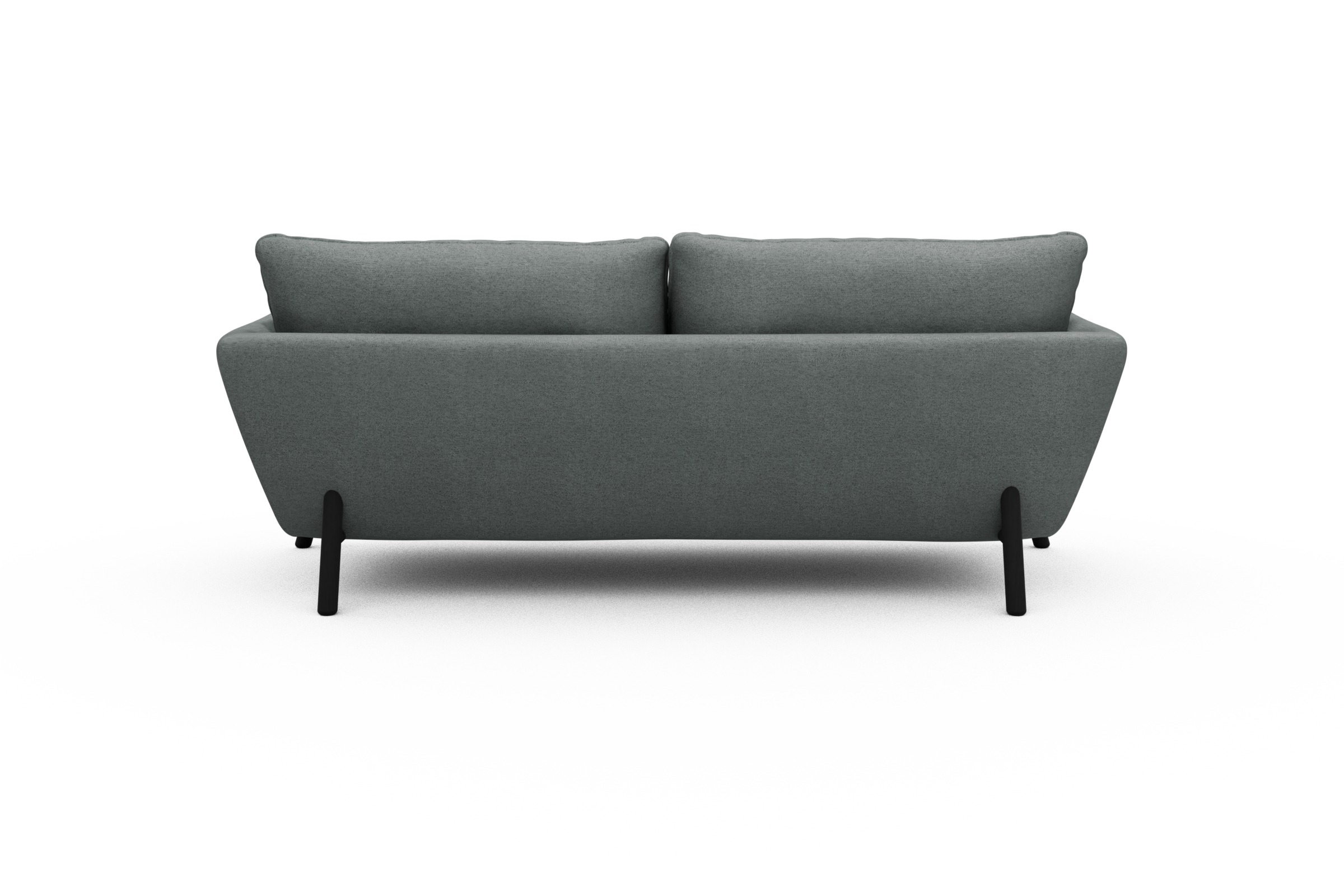 Sofa Emil 3-Sitzer Beinfarbe Eiche Schwarz Denari-Soft-Grey