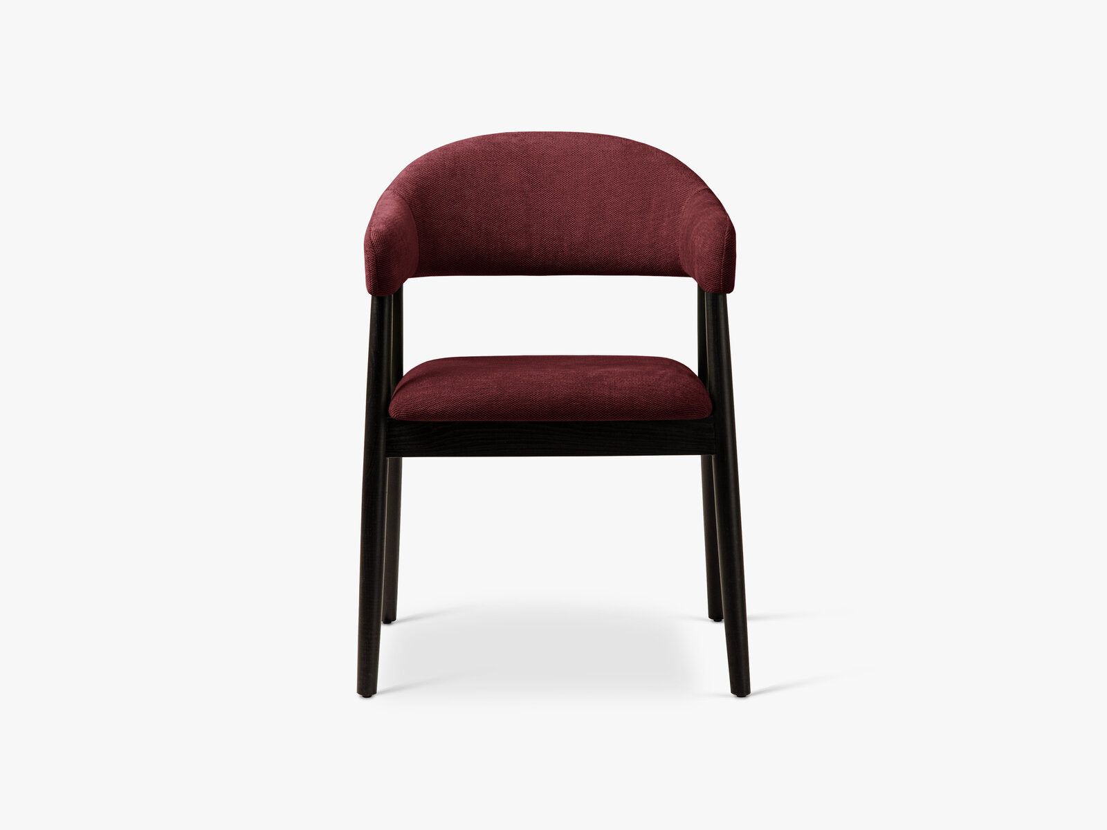 Micadoni Adra Samtiger Stuhl 56 cm (H 77 cm) [2CH_ADRA] Chenille Rebel Bordeaux