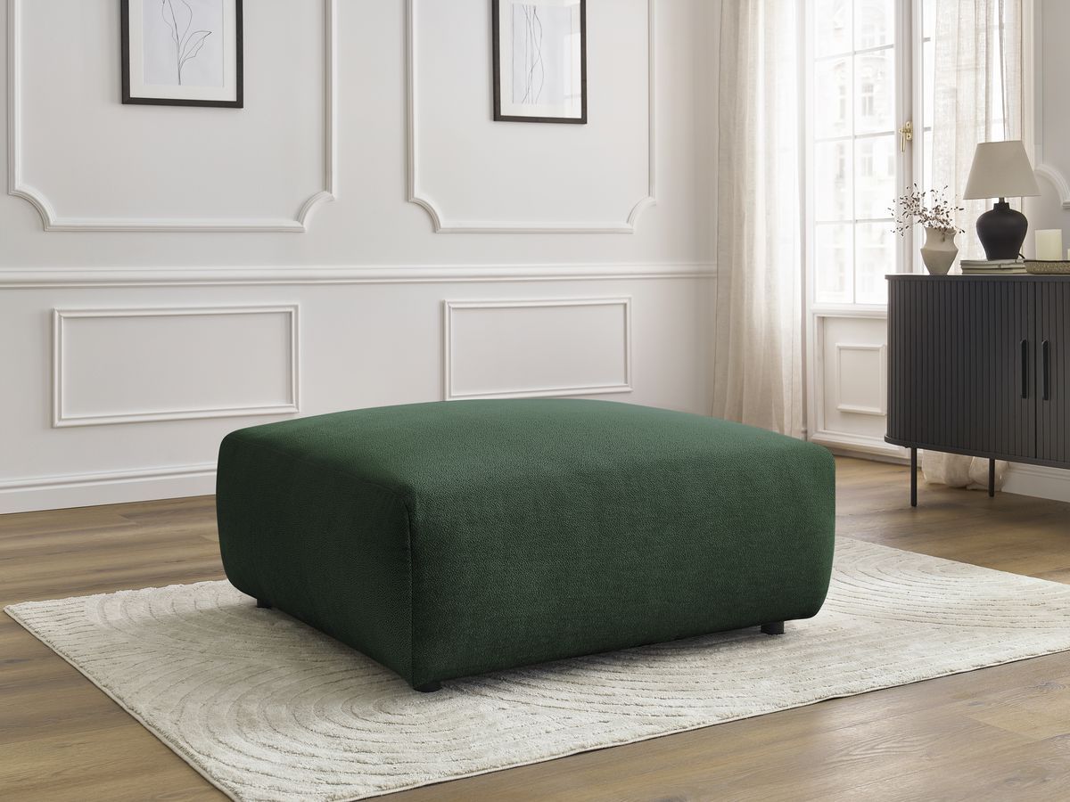 Bobochic Lucien Pouf Stoff Grün