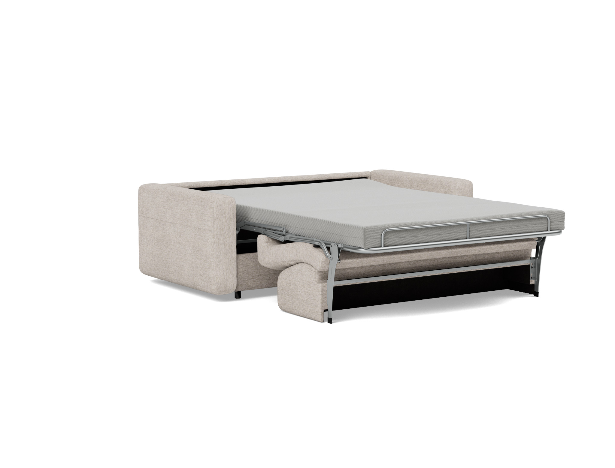 Schlafsofa Killian mit Taschenfederkernmatratze 140 Chenille Yuveno 471-Sand