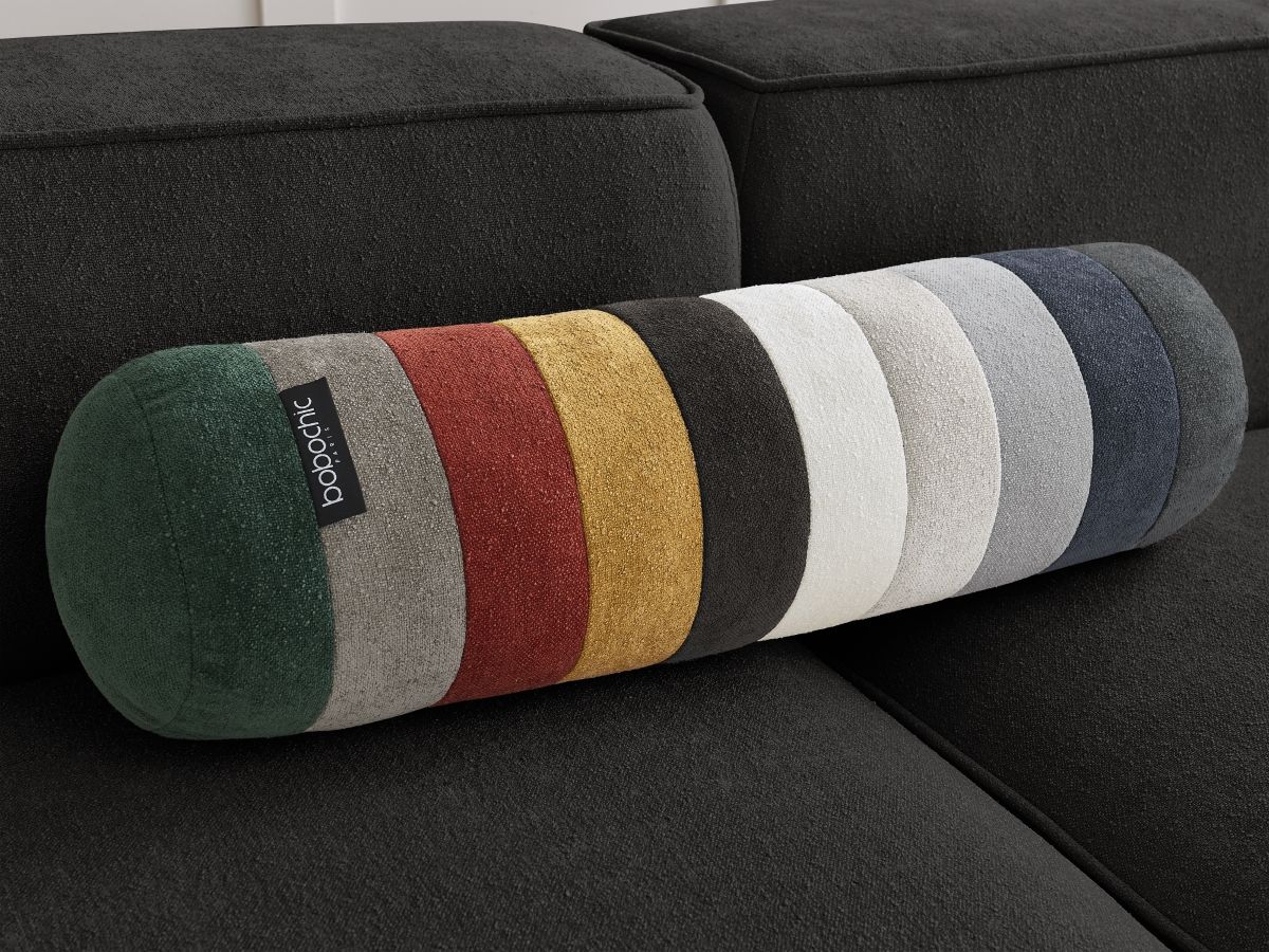 Bobochic Zephyr Sofa 2-Sitzer Strukturstoff Schwarz