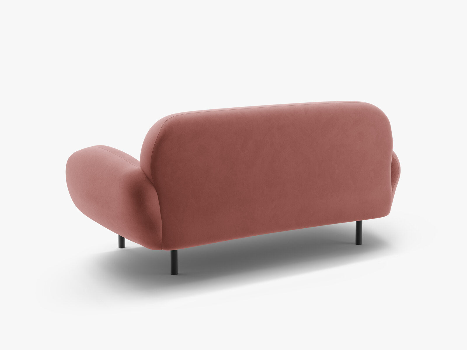 Micadoni Sofa Poppy 2-Sitzer Samt Casino Flamingo