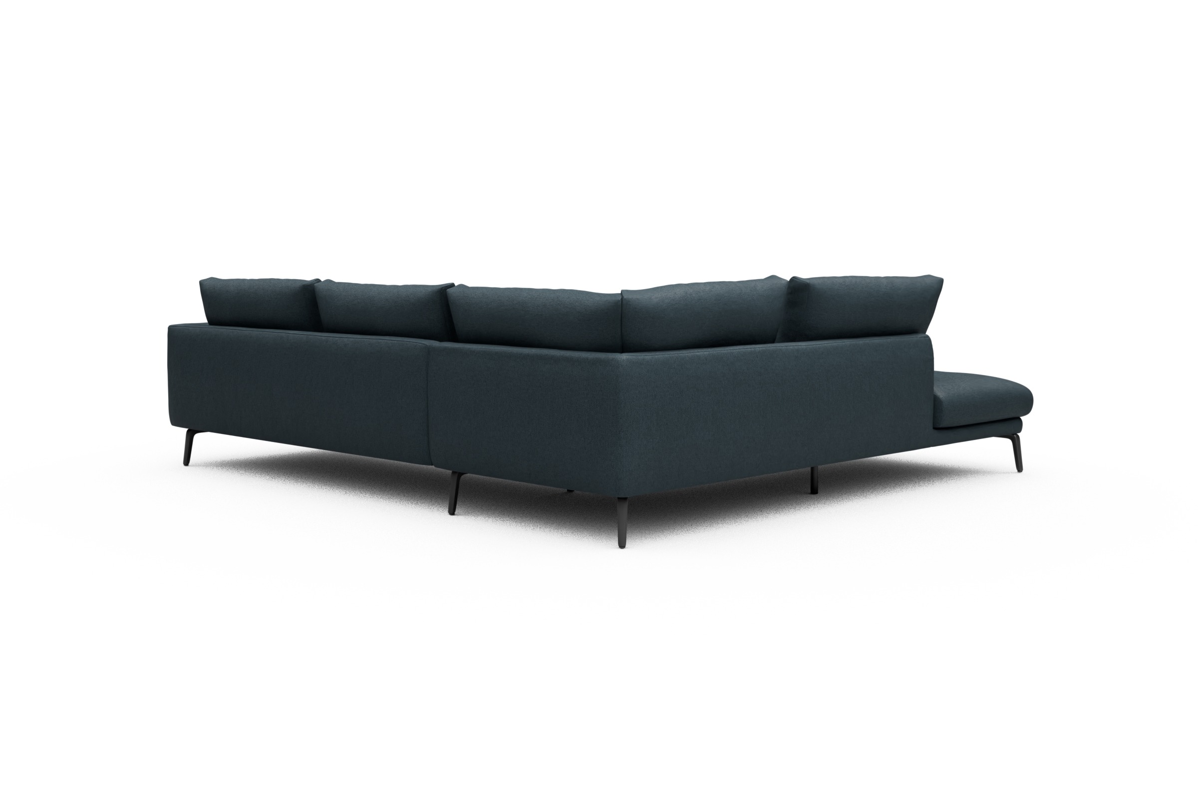 Ecksofa Karl Relax-Ecke links mit 2,5-Sitzer Denari-Royal-Blue