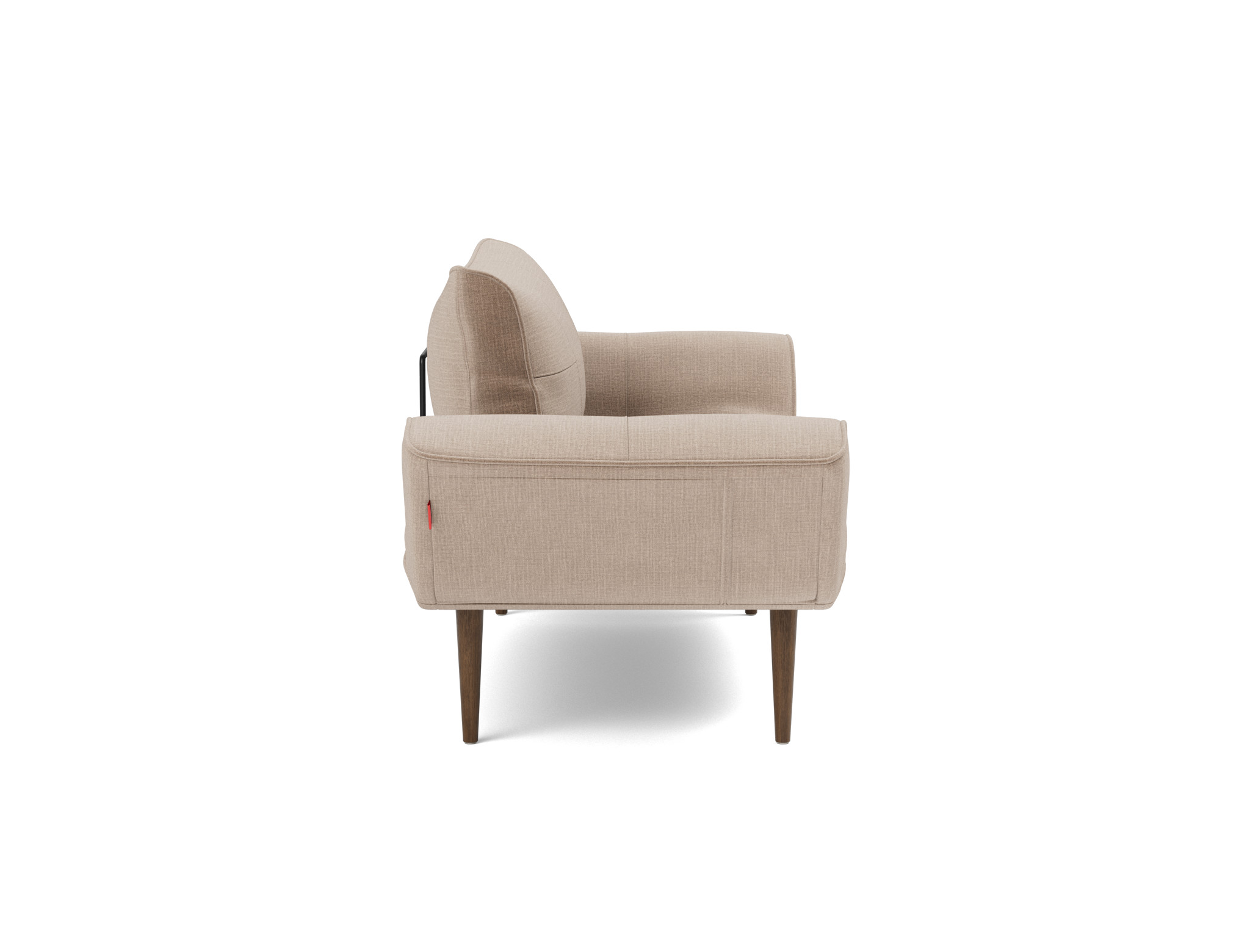 Tagesbett Zeal Chenille Esina 417-Mocha Beine Styletto Eiche dunkel