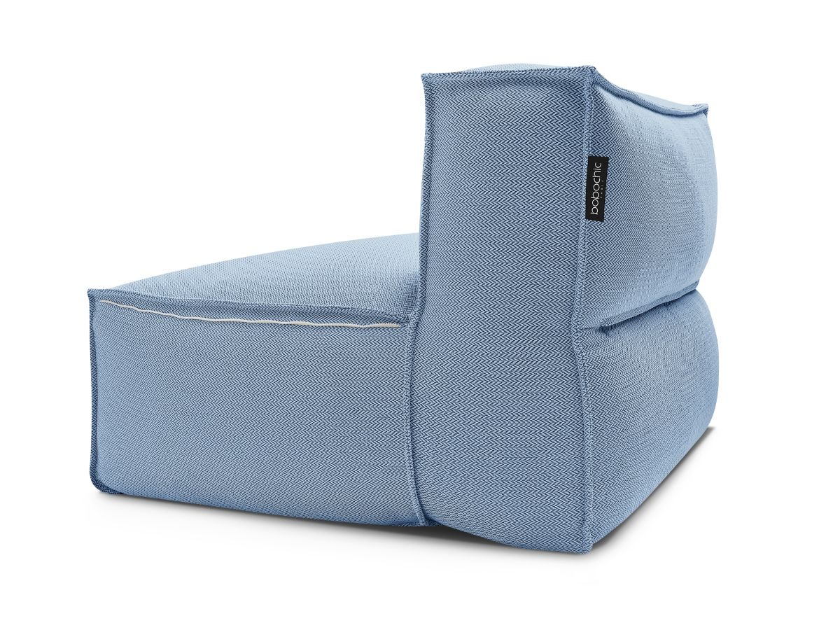 Bobochic Biarritz Sofamodul 1-Sitzer Melange-Stoff Blau