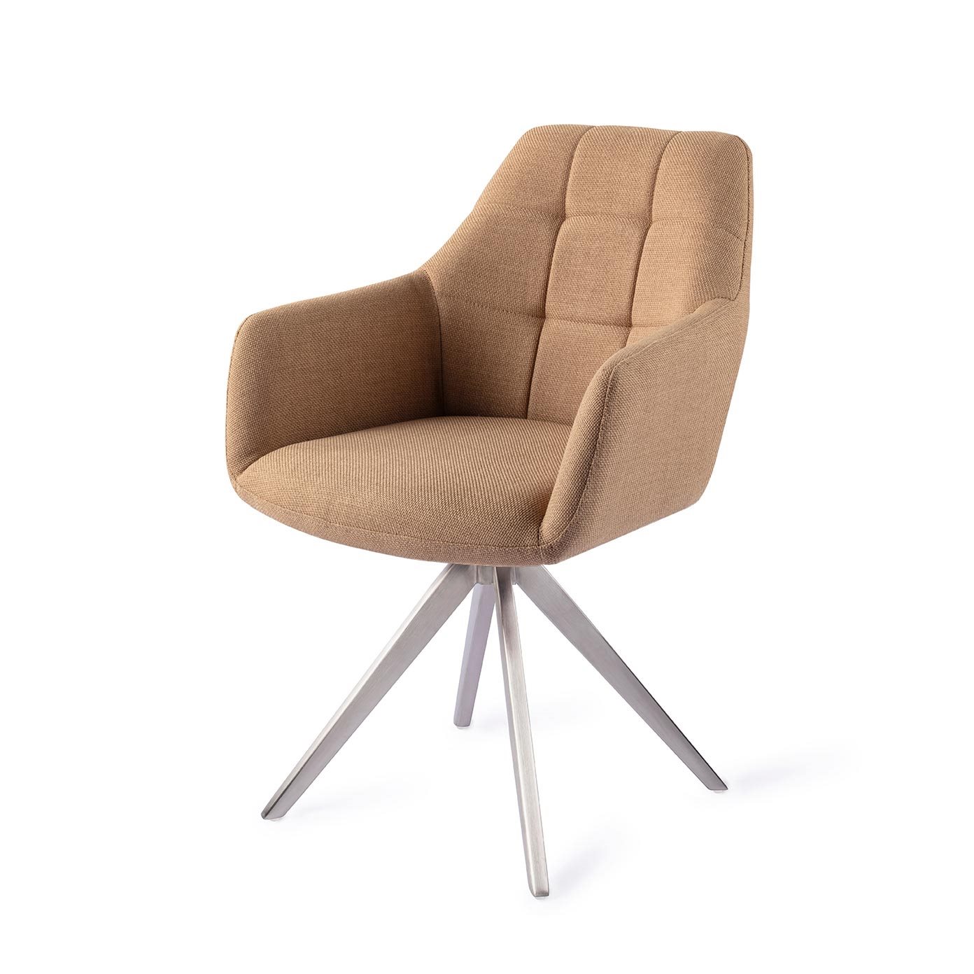 Jesper Home Esszimmerstuhl Noto Toasted-Toffee Turn Stahl