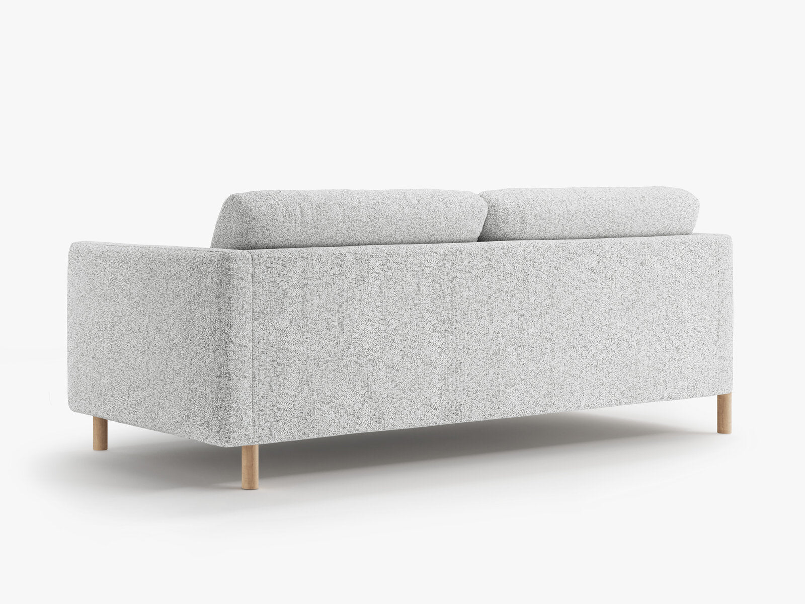 Micadoni Sofa Eden 4-Sitzer Strukturierter Stoff Hellgrau Melange