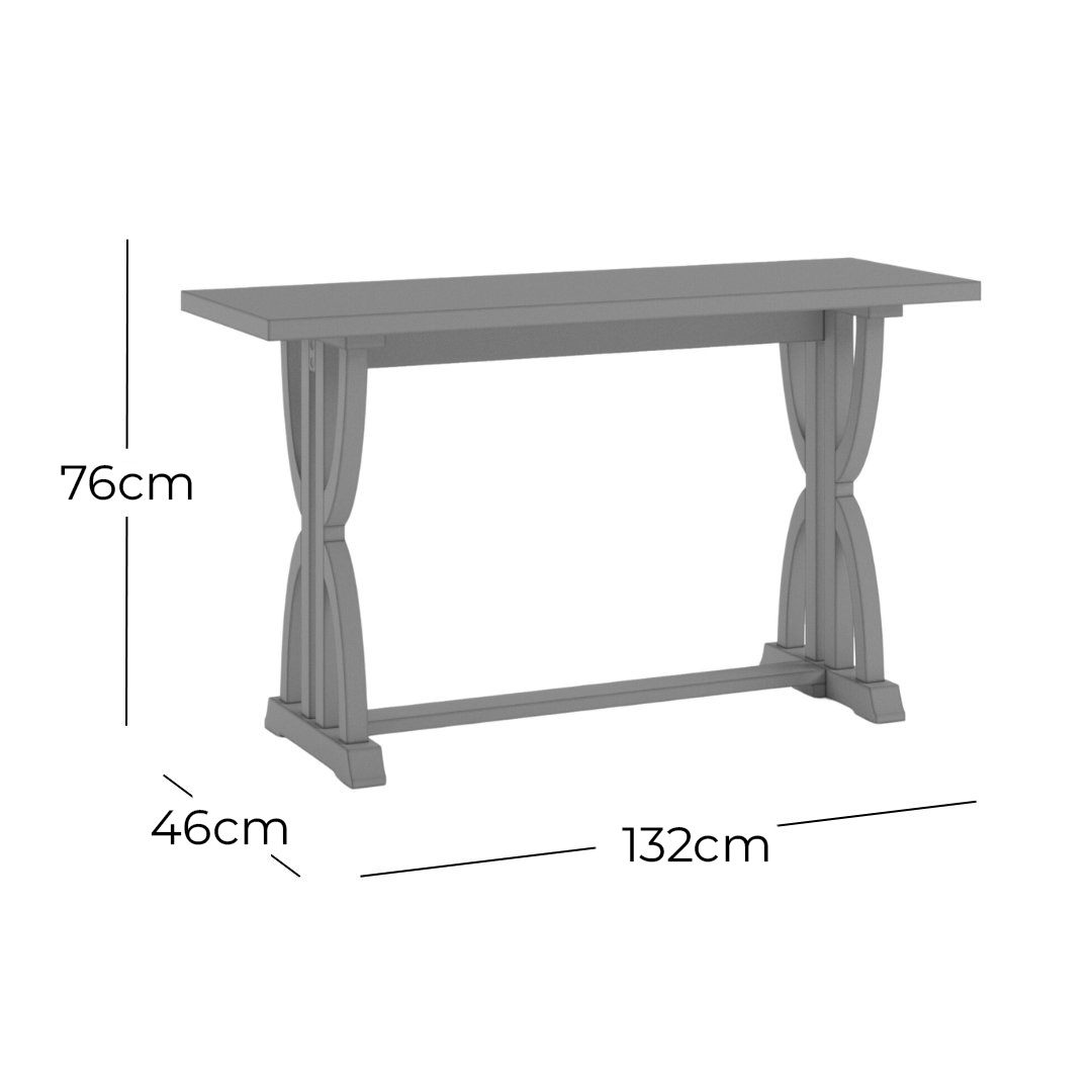 Livin Hill Konsolentisch Avola 132 cm Dunkelbraun