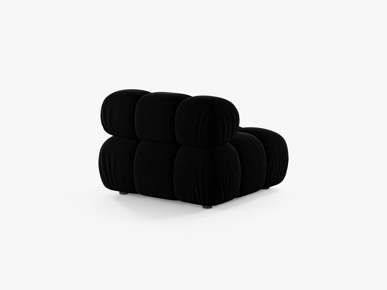 Micadoni Armloses Modul Bellis Samt Venus Schwarz