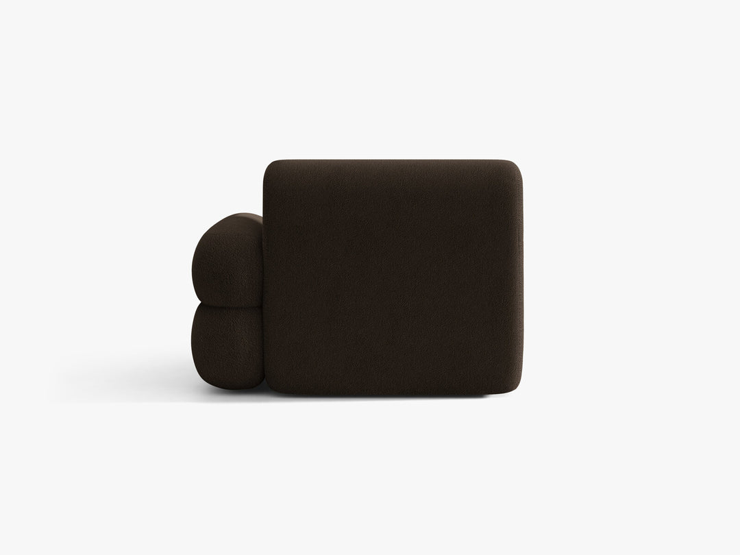 Micadoni Neo Chaiselongue Rechts Boucle Baloo Braun