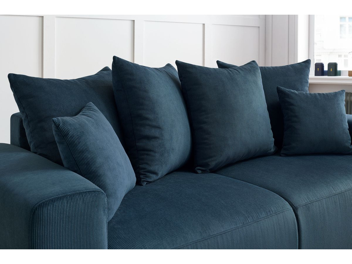 Bobochic Envy Sofa 2-Sitzer Cordsamt Dunkelblau