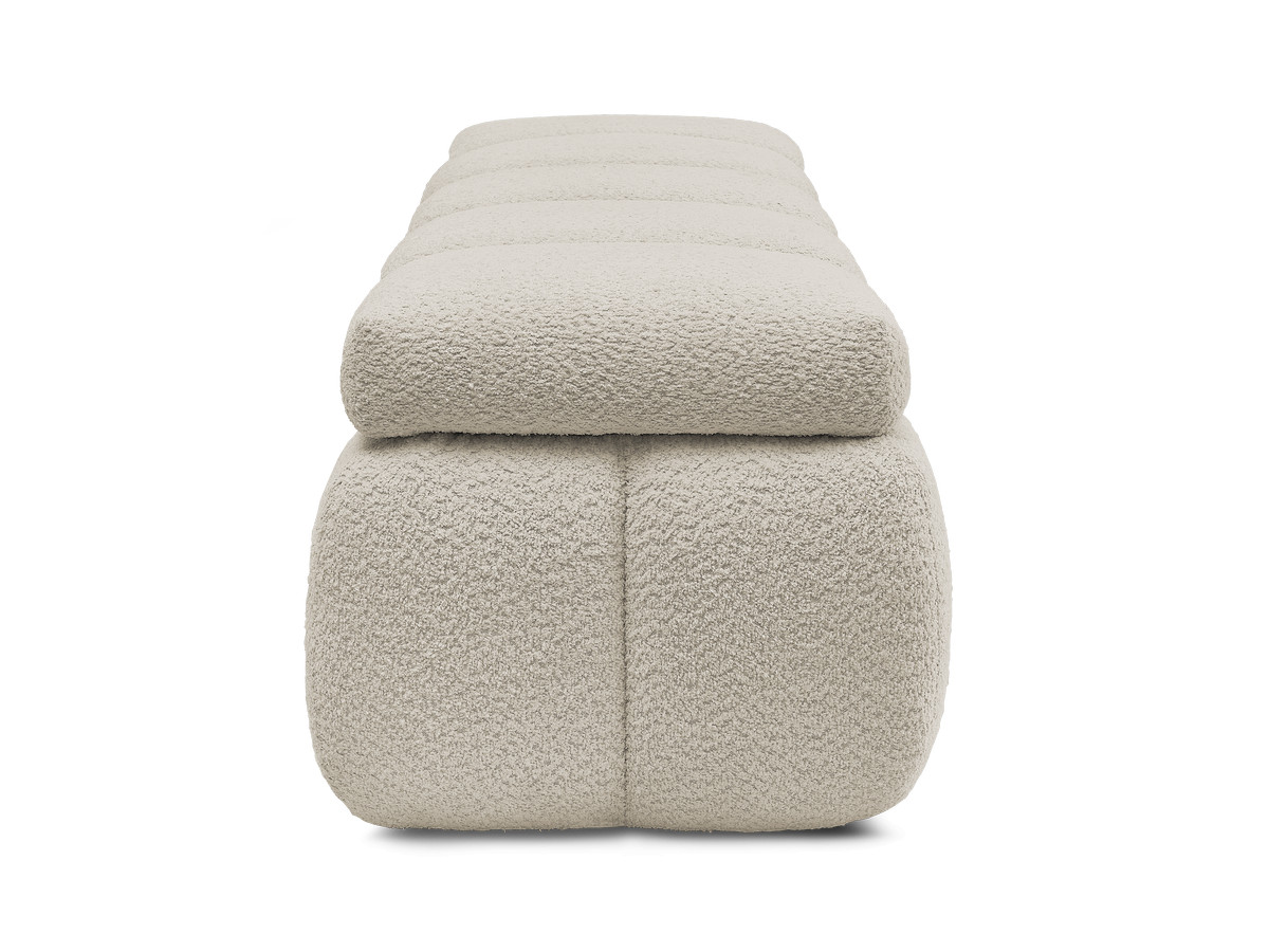 Bobochic Denali Bettbank 146 × 56 cm Bouclé-Stoff Beige