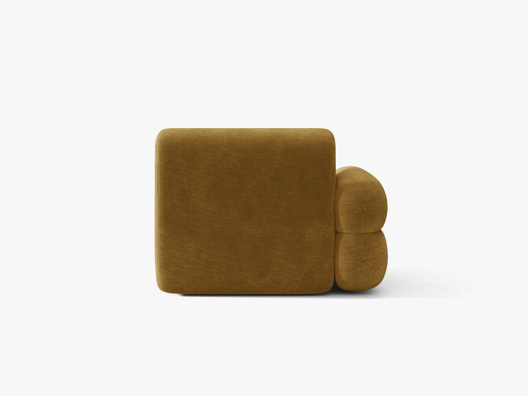 Micadoni Neo Sofamodul Links Chenille Golden Senf