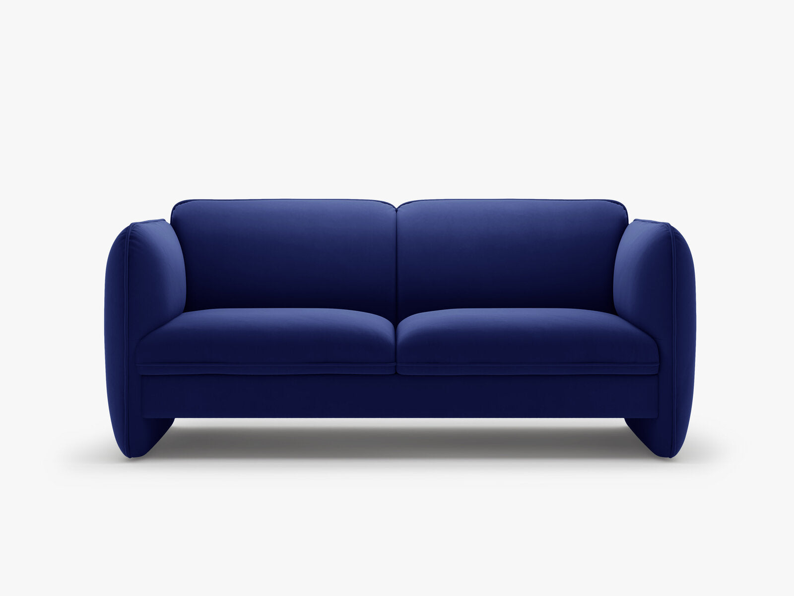 Micadoni Georgia Sofa 2-Sitzer Samt Magic Velvet Kobalt